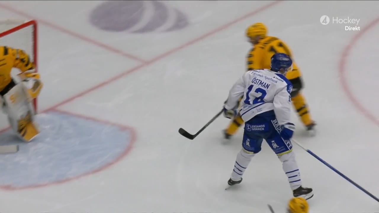 Här hugger det till för Leksands Kalle Östman