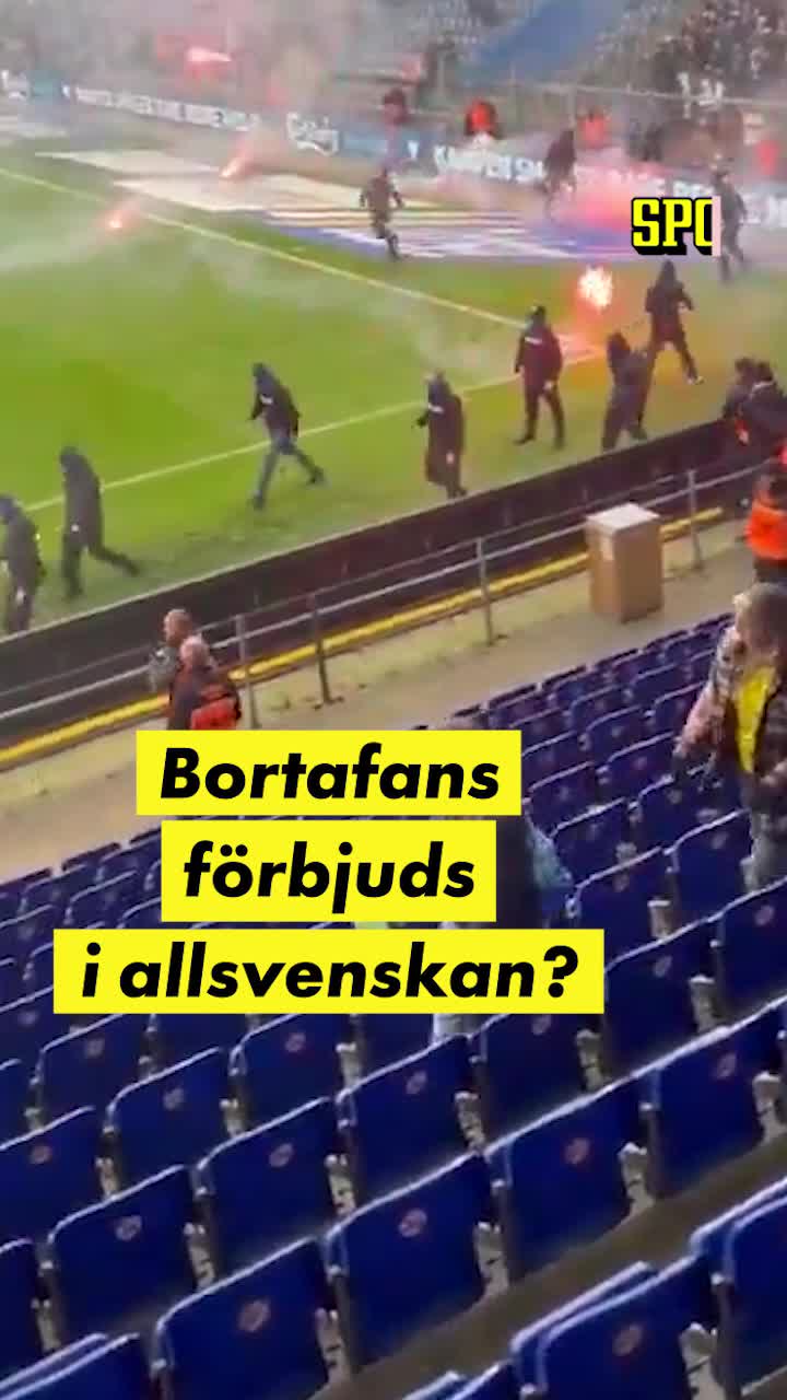 Bortafans förbjuds i allsvenskan?