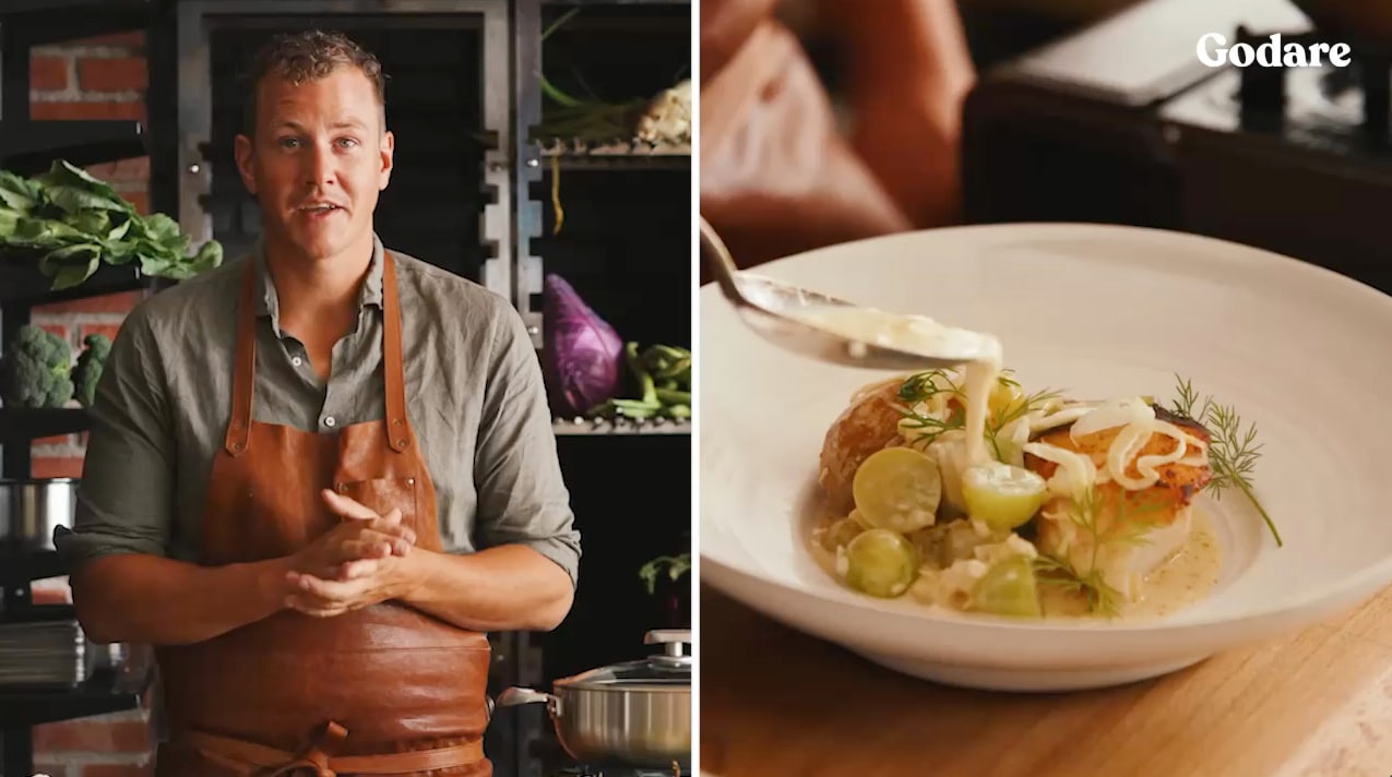 Smörstekt torskrygg