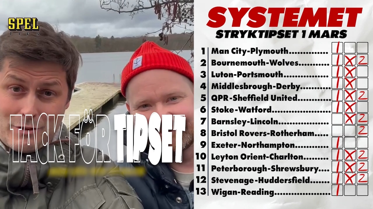 Stryktipset 1 mars: Din guide till 13 rätt