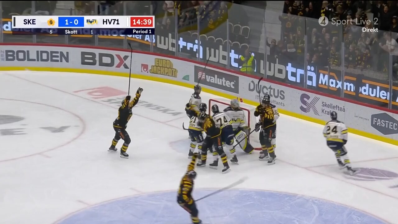 Se målen och matchstraffet när Skellefteå vann mot HV71