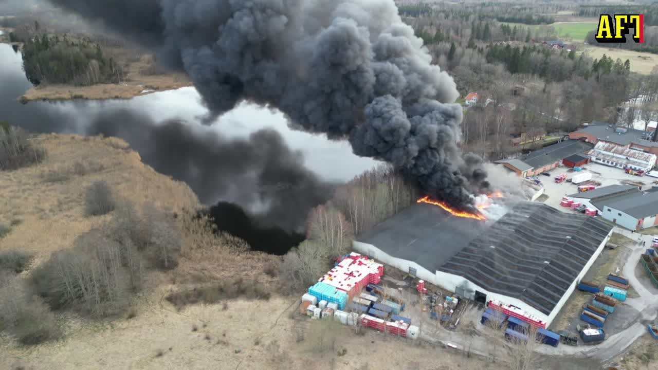 Storbrand i Katrineholm – VMA utfärdat
