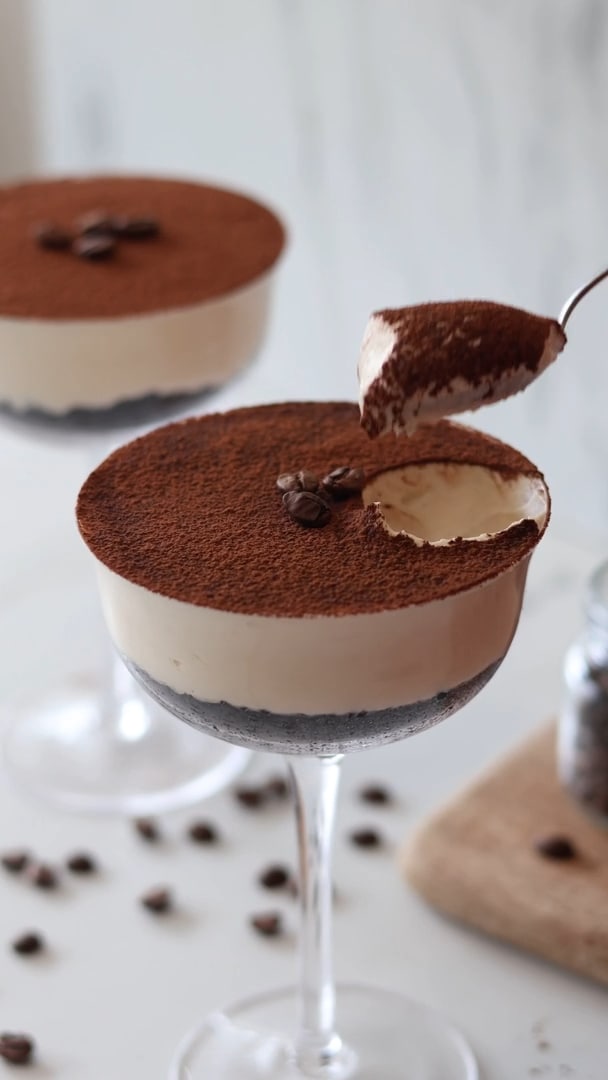 Espresso martini cheesecake i glas
