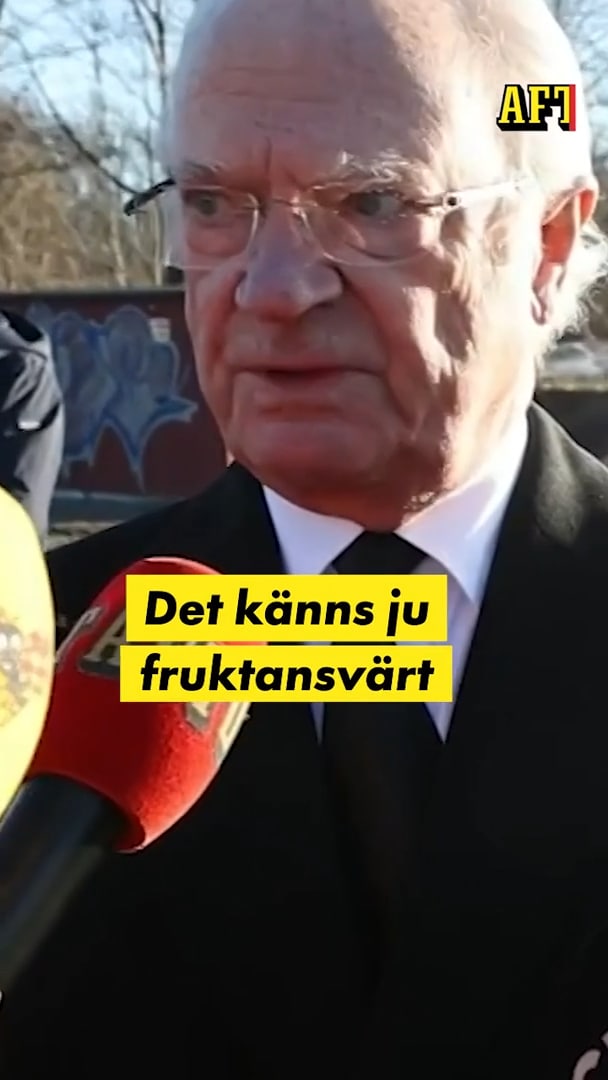 Kungen på plats i Örebro: ”Fruktansvärt”
