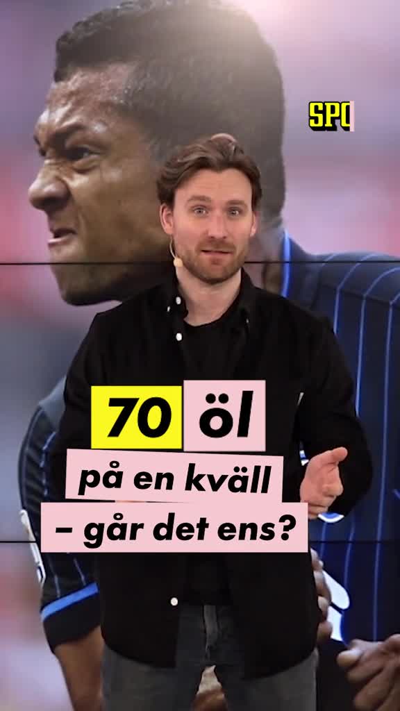 Kunde dricka 70 (!) öl på en kväll