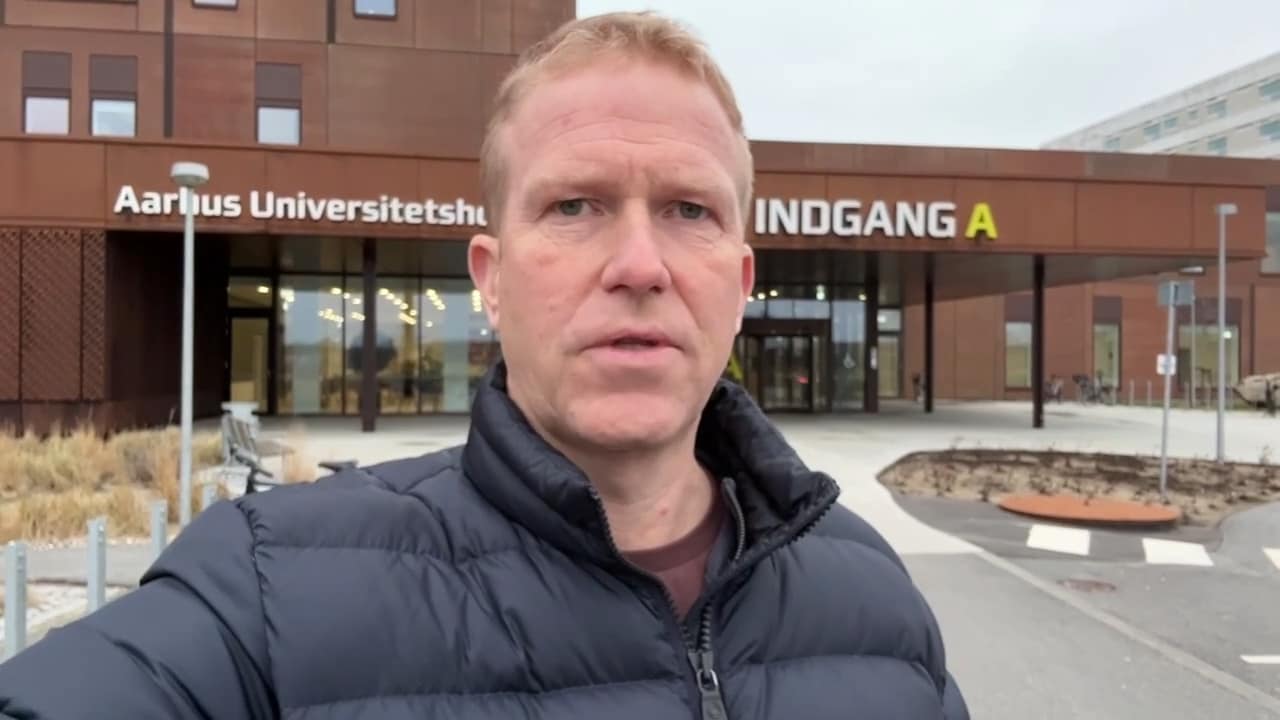 Sportbladet på plats utanför sjukhuset i Århus – där Kristoffer Olsson nu vårdas i respirator