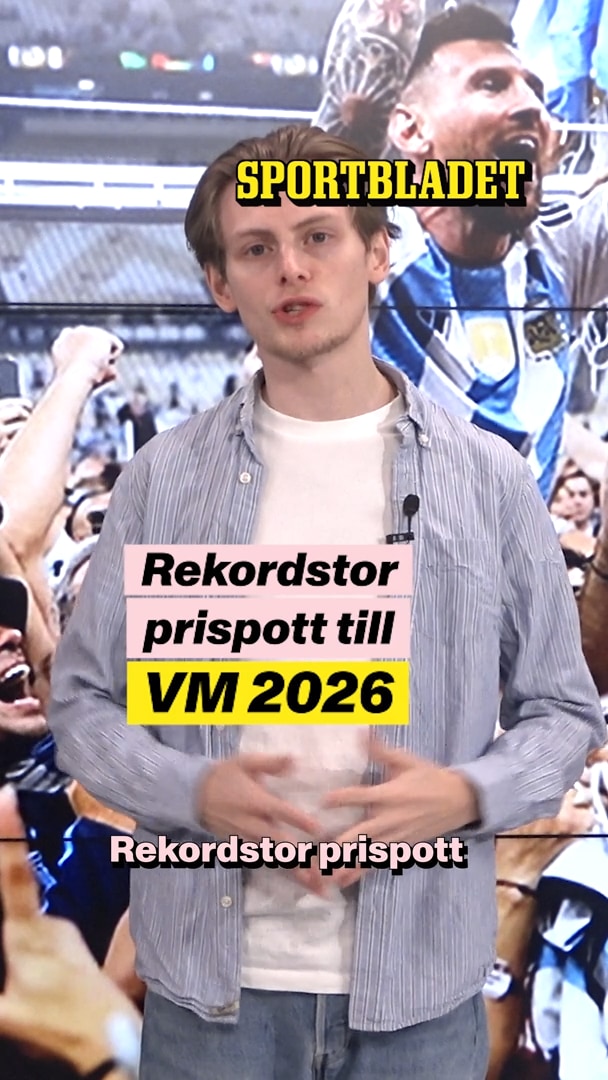 Rekordpengar till VM 2026 – världsmästaren får en halv miljard