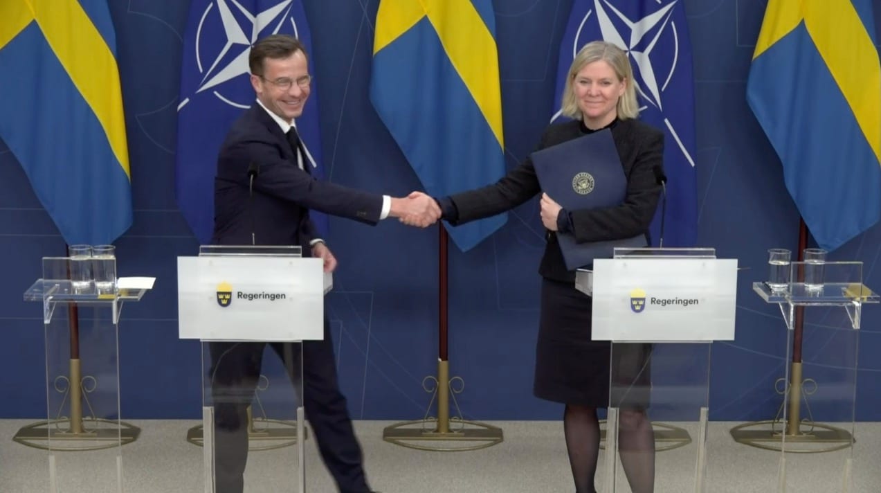 Ulf Kristersson Och Magdalena Andersson I Gemensam Presstr ff Om Nato ulf-kristersson-och-magdalena-andersson-i-gemensam-presstr-ff-om-nato