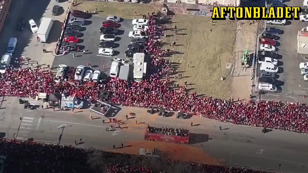 Flera skjutna och en död under Super Bowl-parad i Kansas City