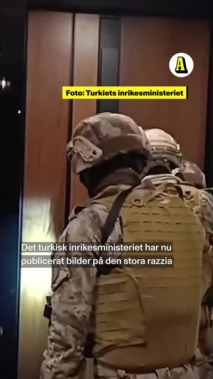 Turkiet publicerar video på razzian där Ismail Abdo grips