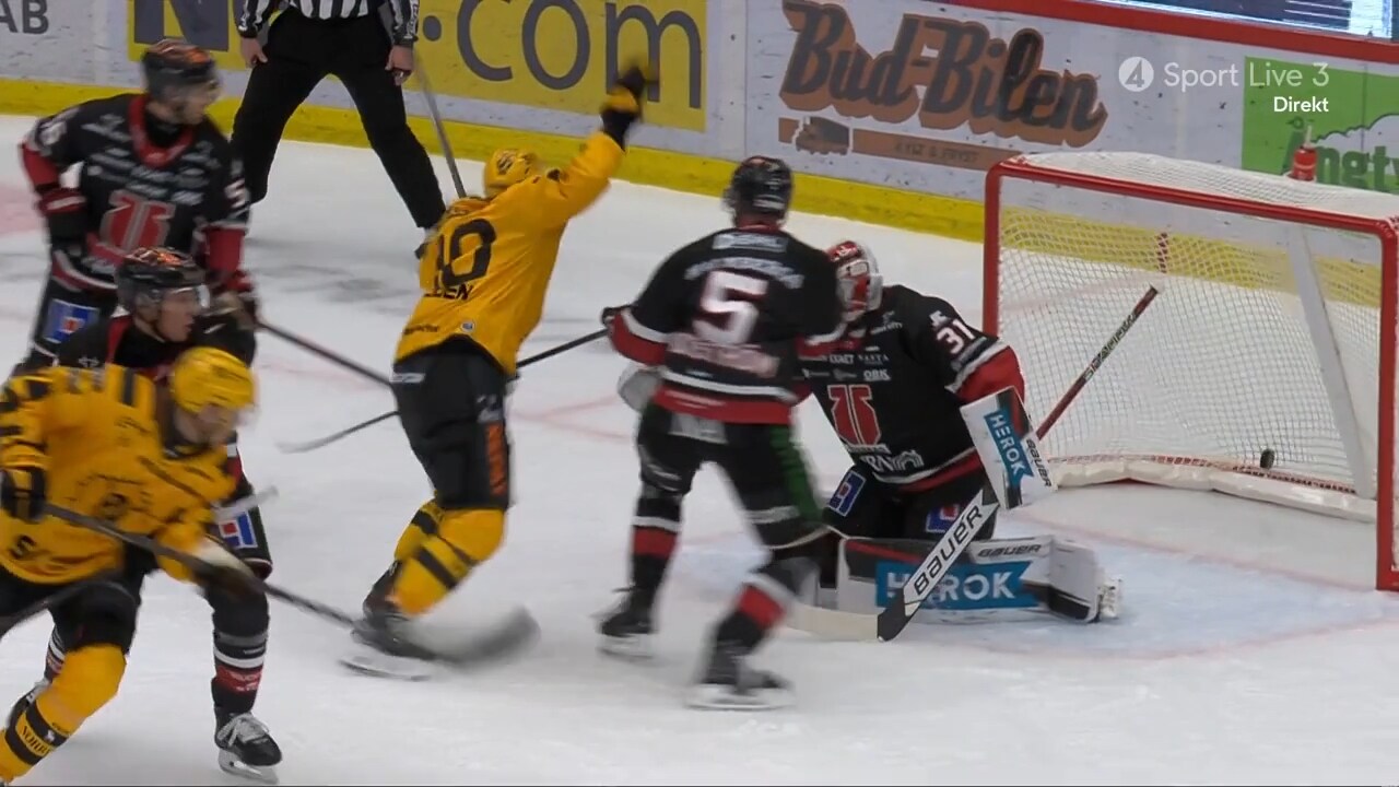 Se när 39-åringen gör sitt första SHL-mål