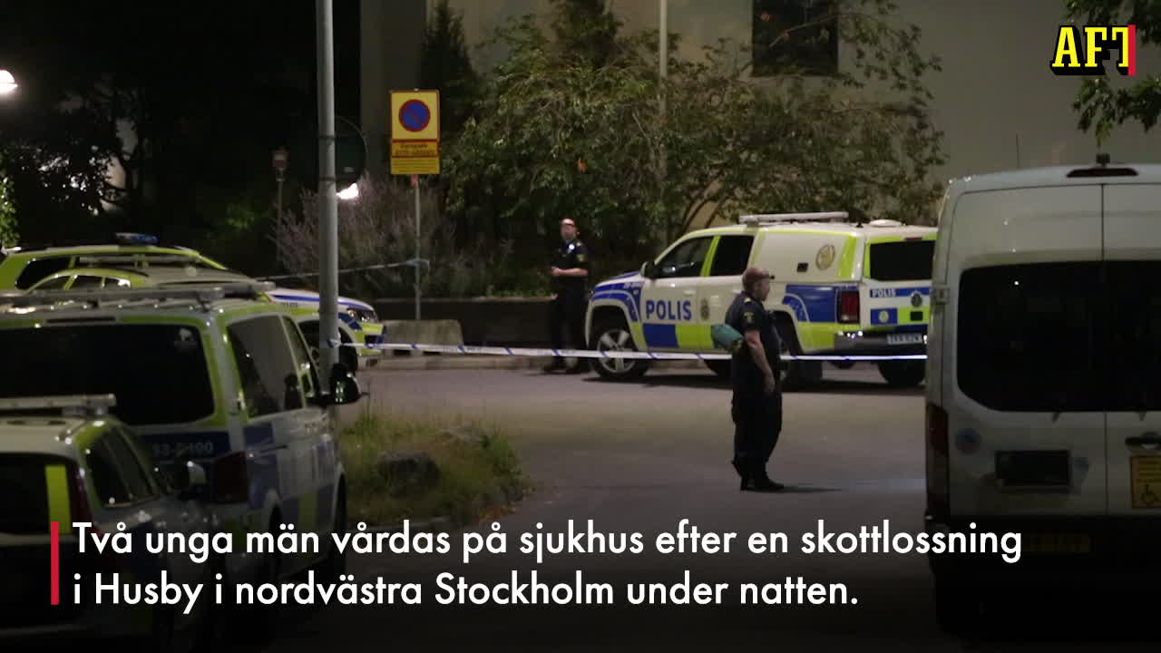 Två skjutna i nordvästra Stockholm – allvarliga skador