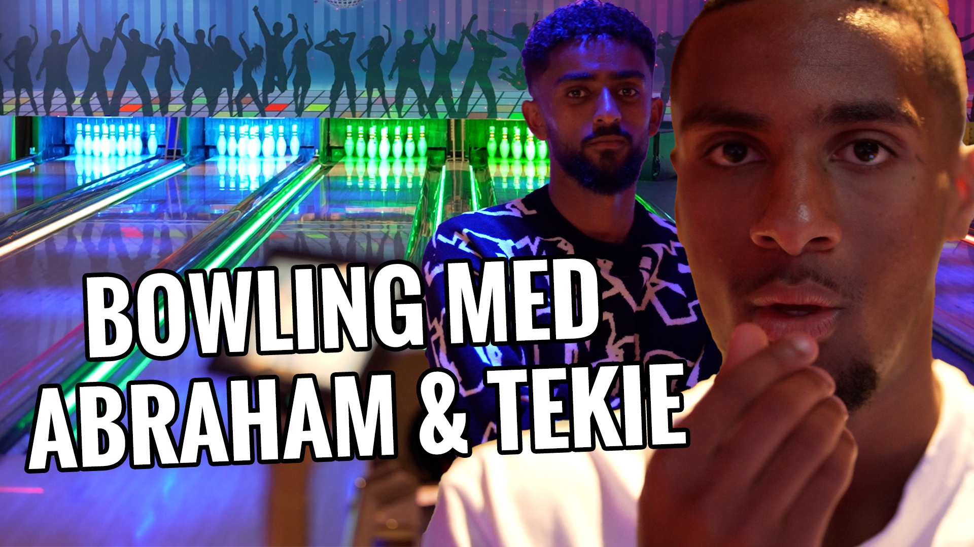 Spelar bowling med Paulos Abraham & Tesfaldet Tekie