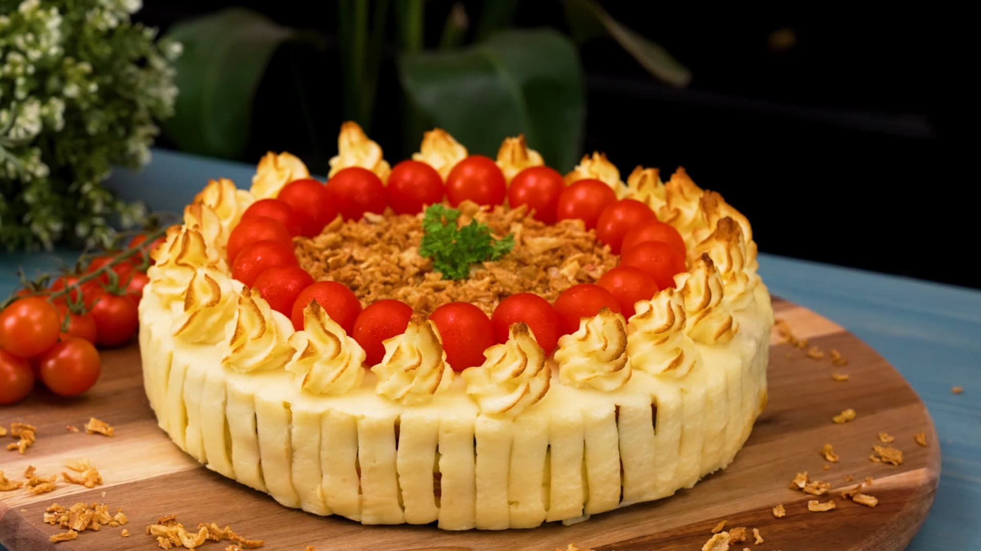 Bjud på festlig falukorvstårta