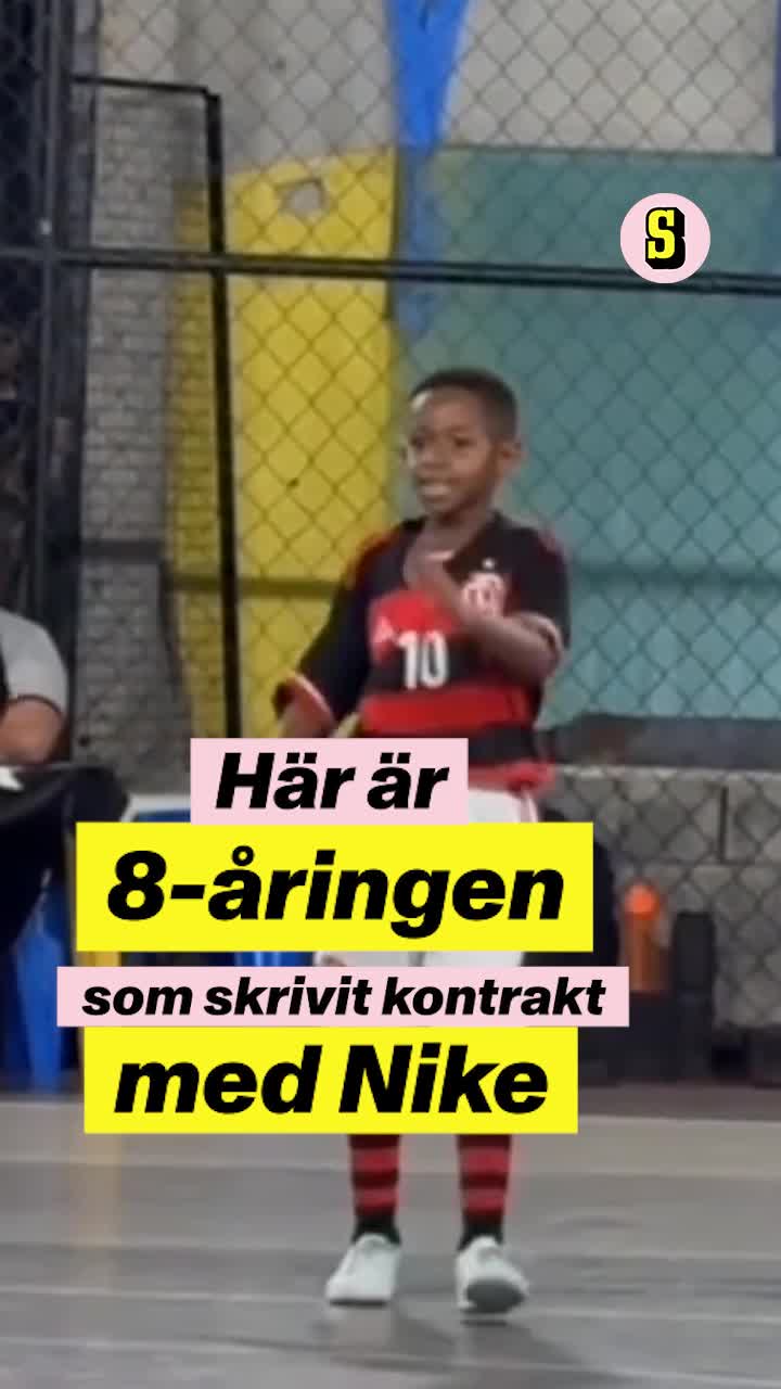 Här är 8-årige brassen som skrivit kontrakt med Nike