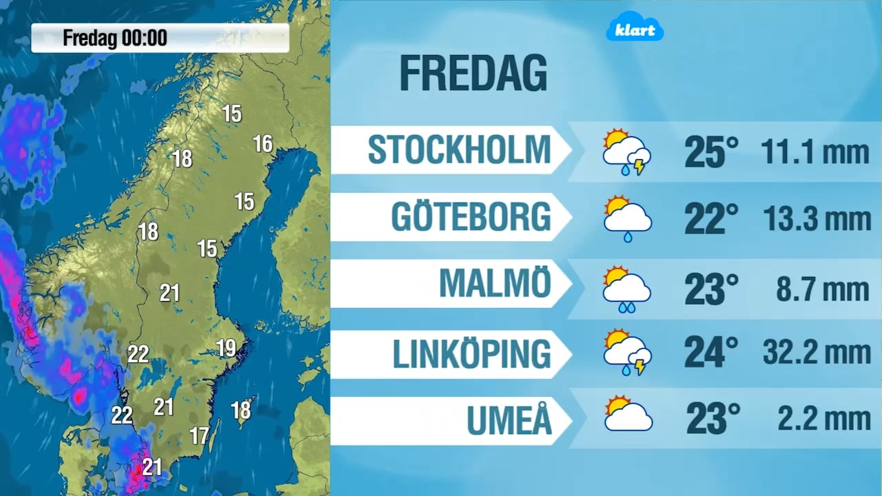 Så blir vädret där du bor
