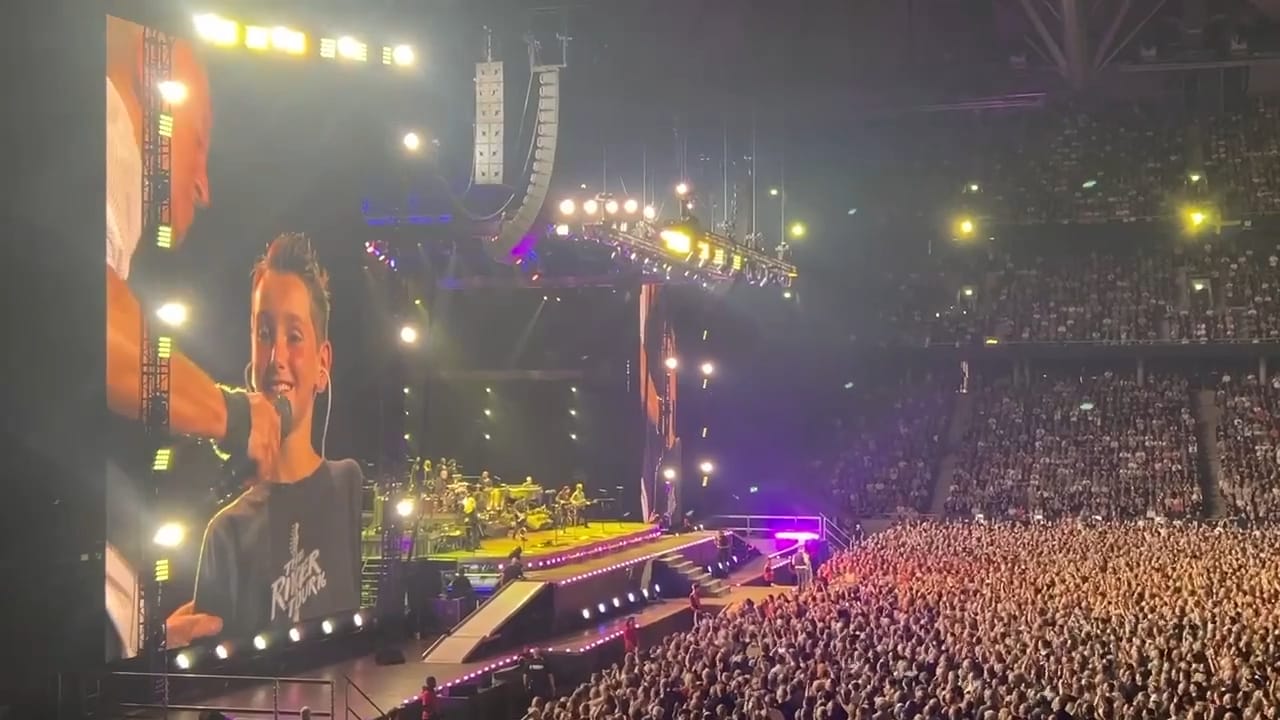 Drömmen blev sann – Daniël, 10, fick sjunga med Springsteen