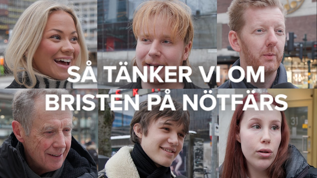 Folk på stan om bristen på nötfärs