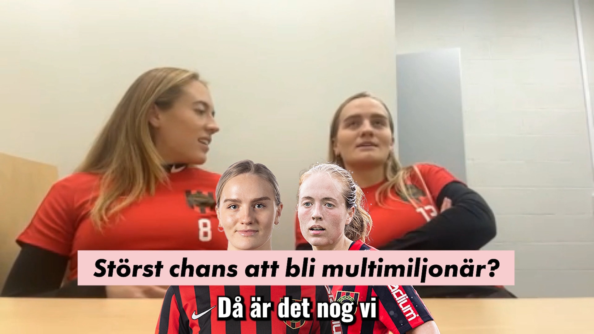 Damallsvenska spelarna tävlar i "Vem i laget är...?"