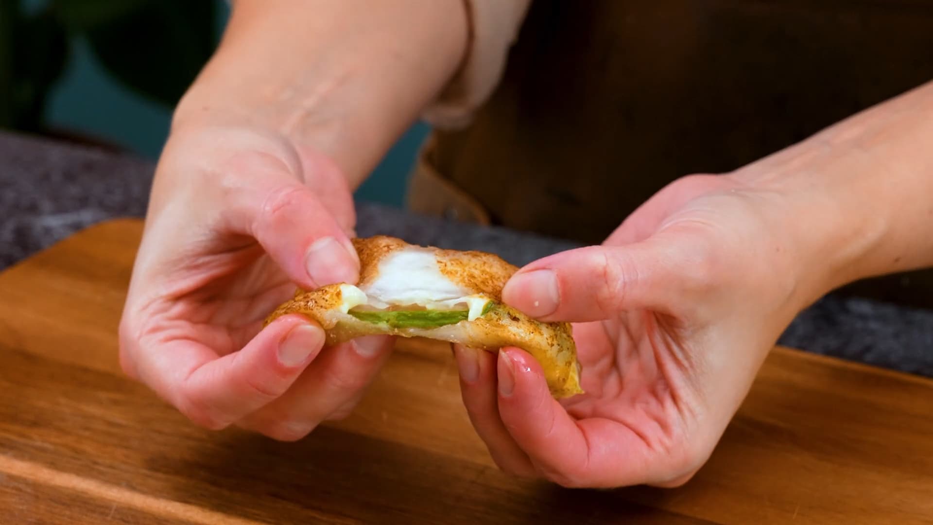 Chili cheese i rispapper