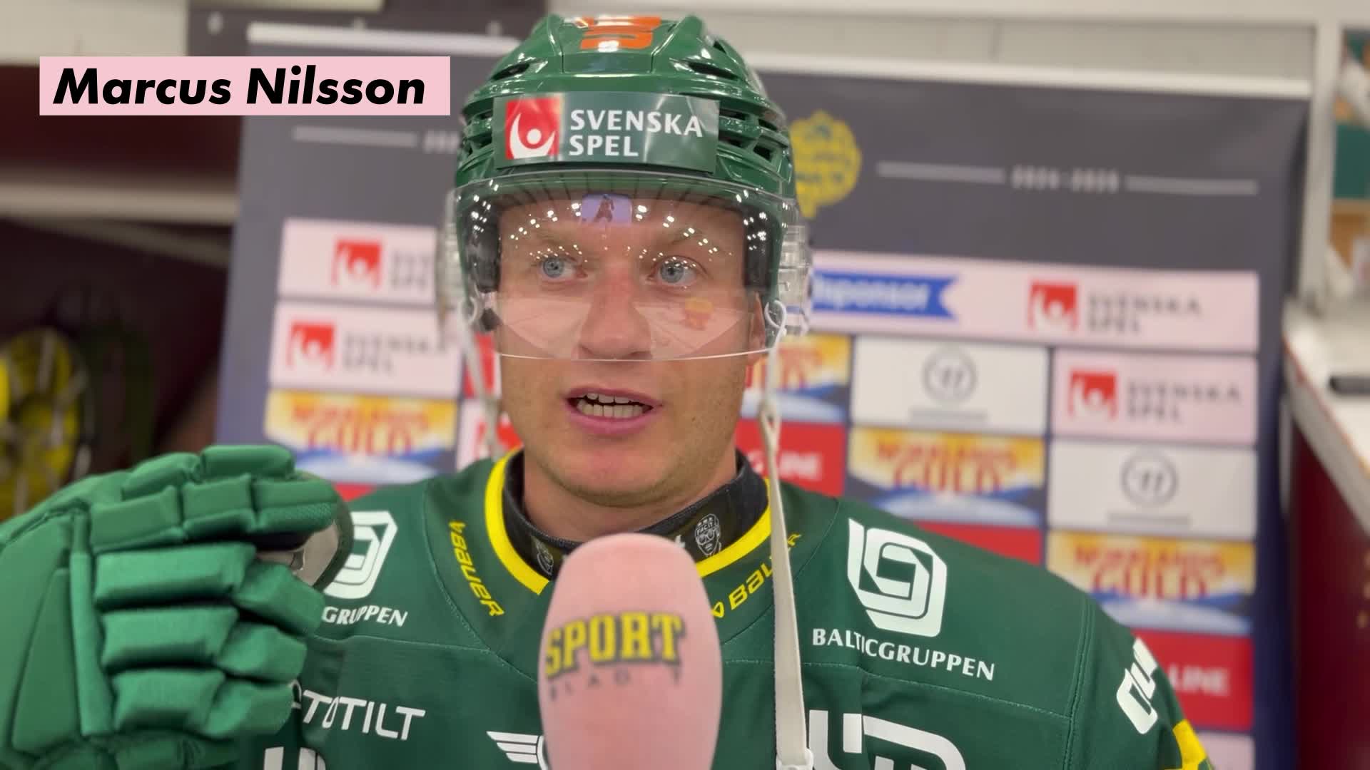 Marcus Nilsson nöjd efter showen mot Västerås