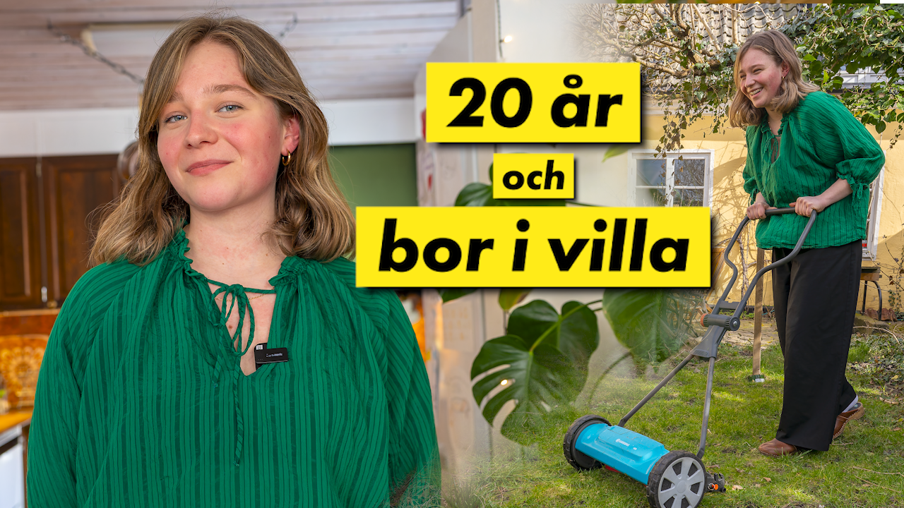 Ester, 20, bor själv i villa: “Här ska jag bli gammal”