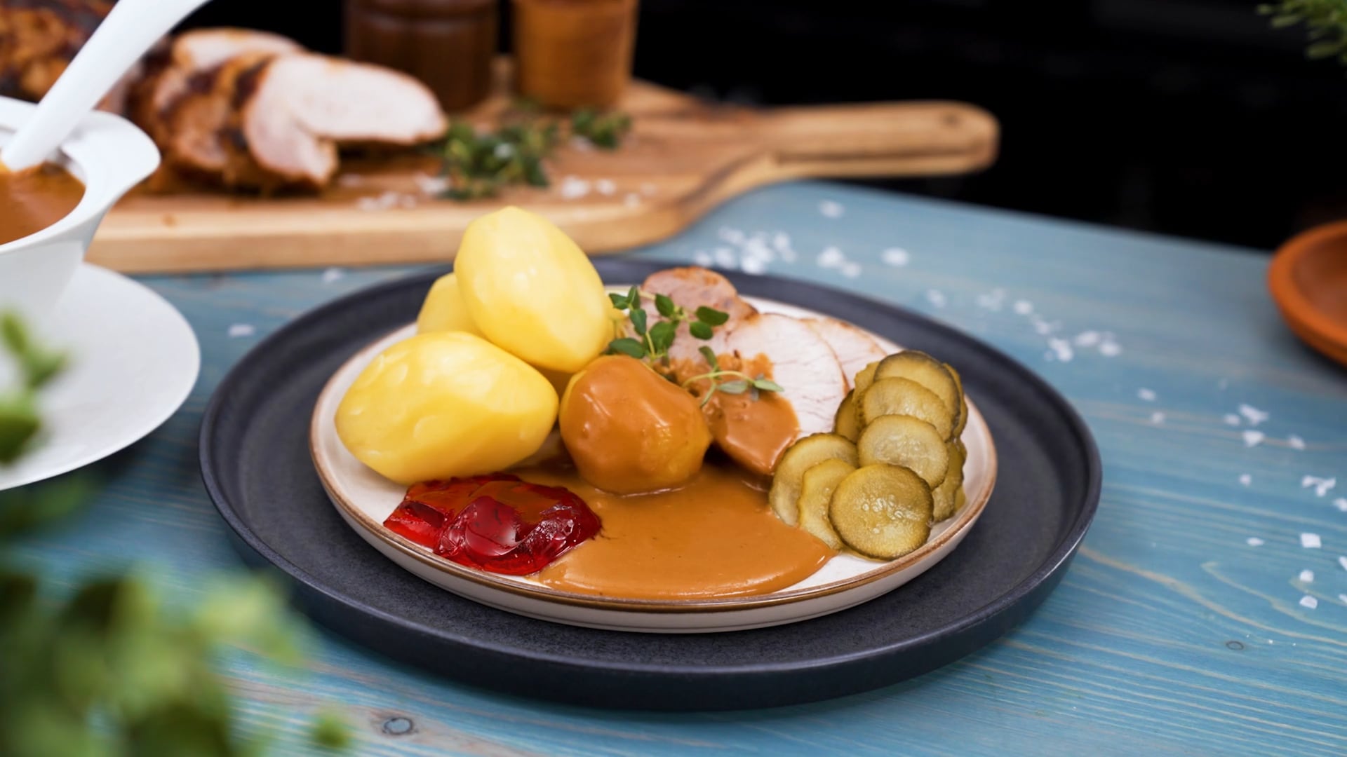 Fläskytterfilé i sockerkaksform