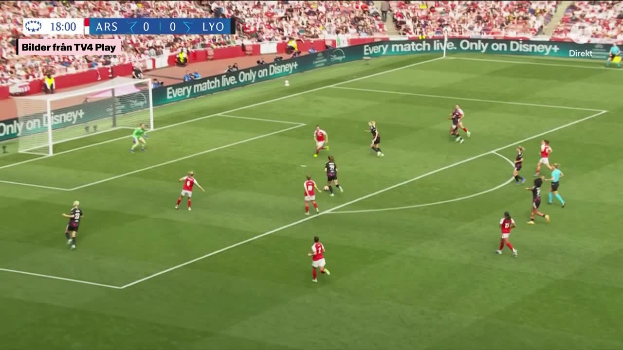 Arsenal vinner CL-semin mot Lyon efter målvaktblunder