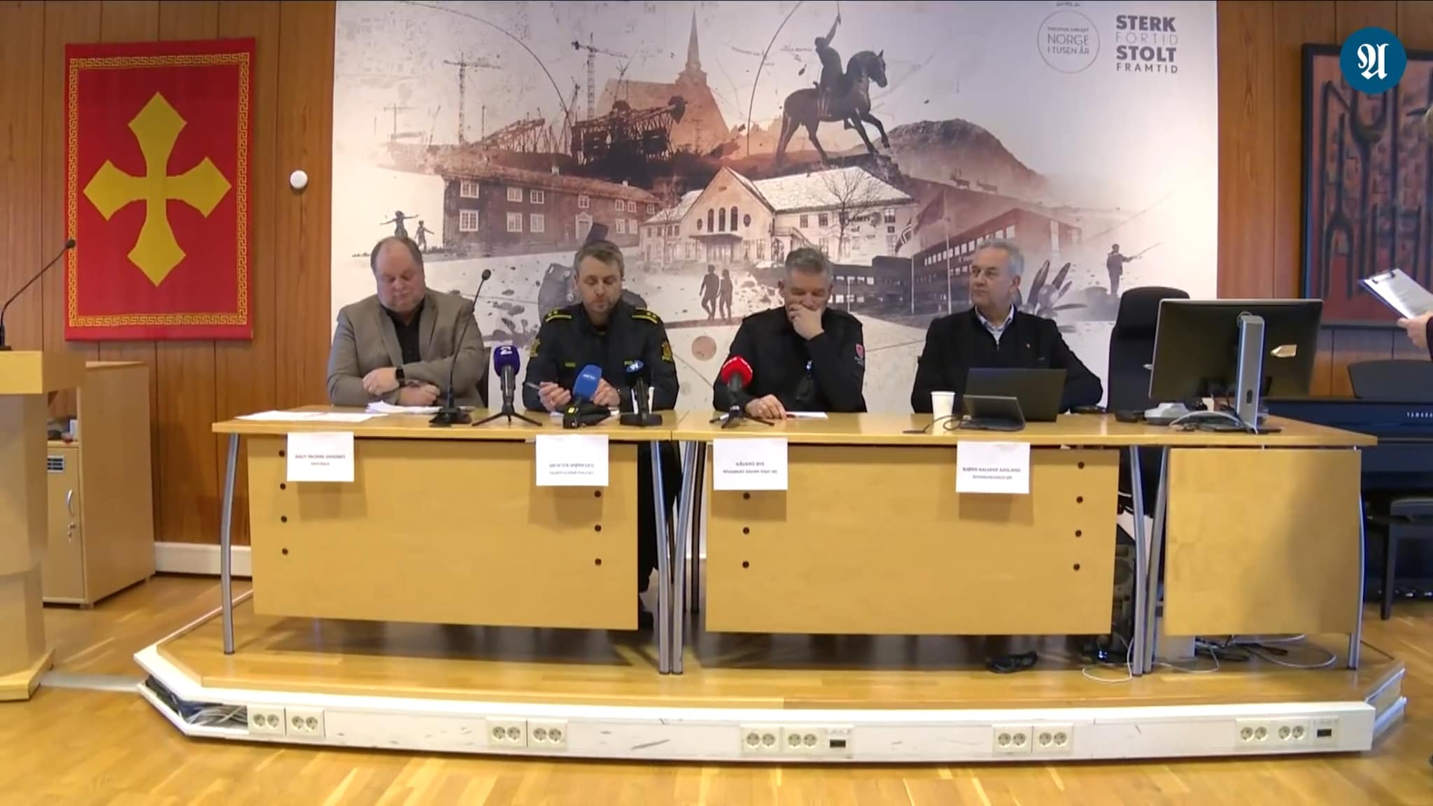 Pressebrief på rådhuset i Verdal