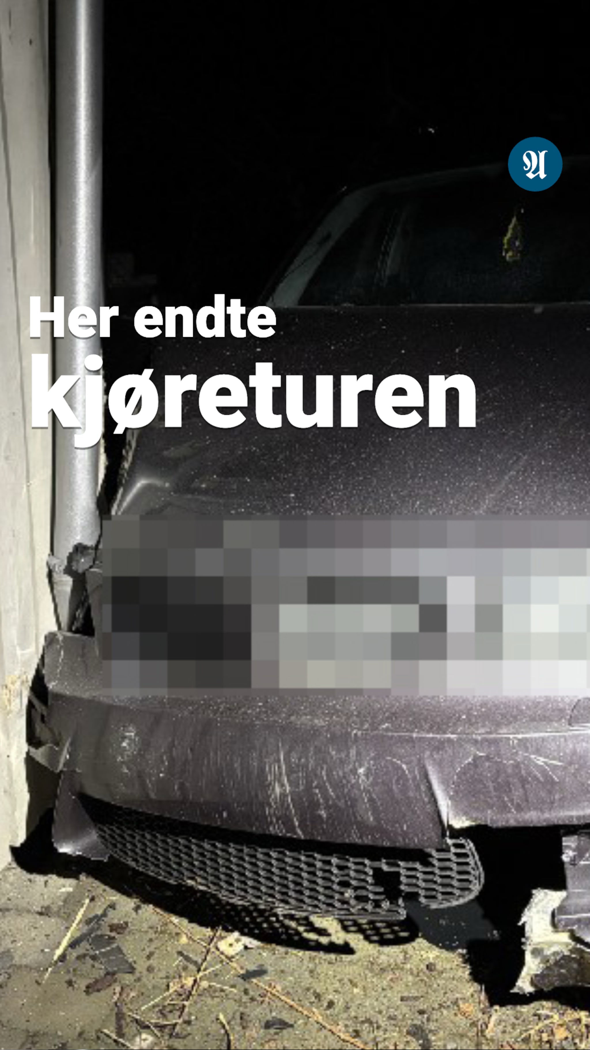 Slik endte kjøreturen