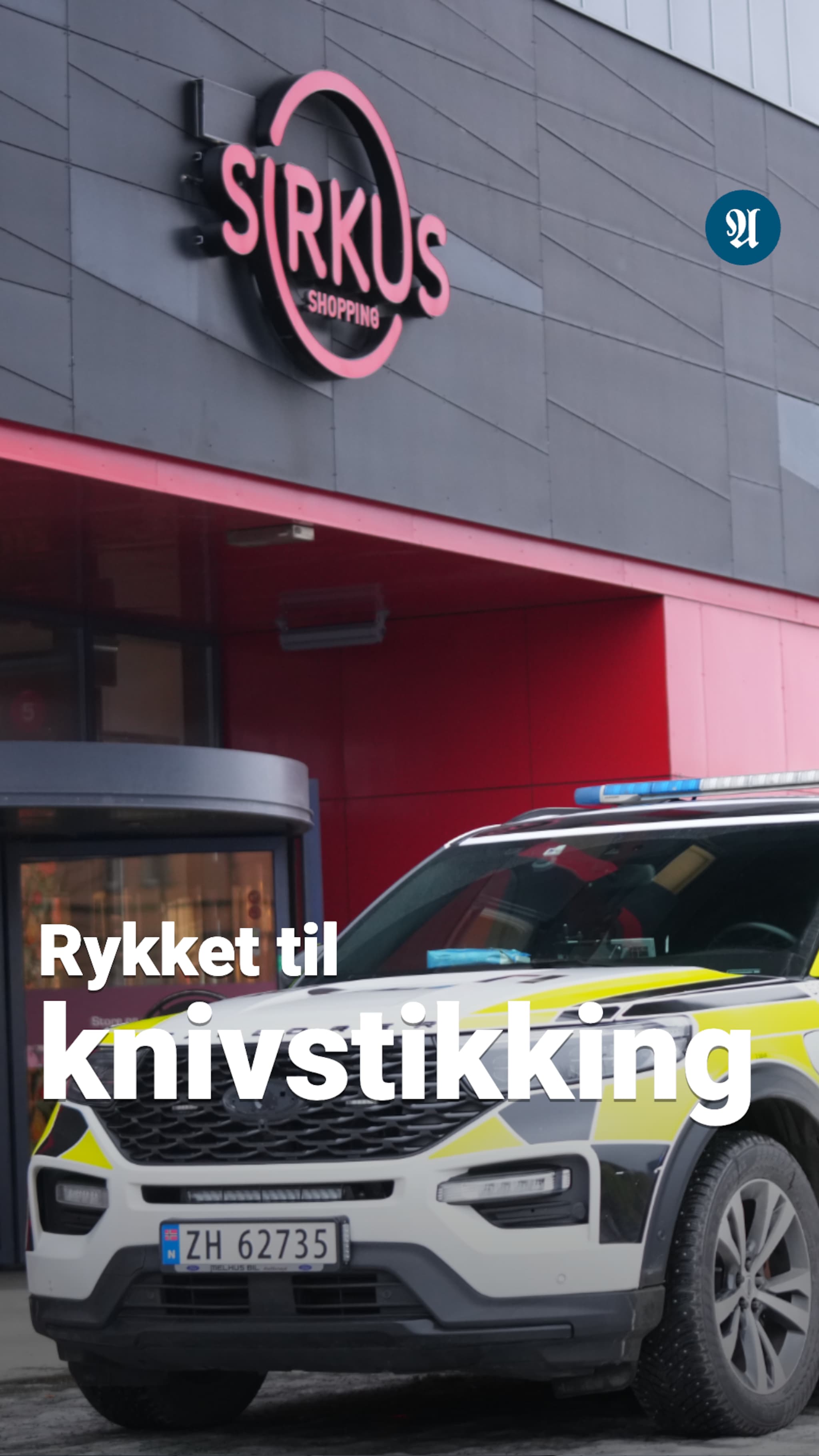 Knivstikking Sirkus Shopping