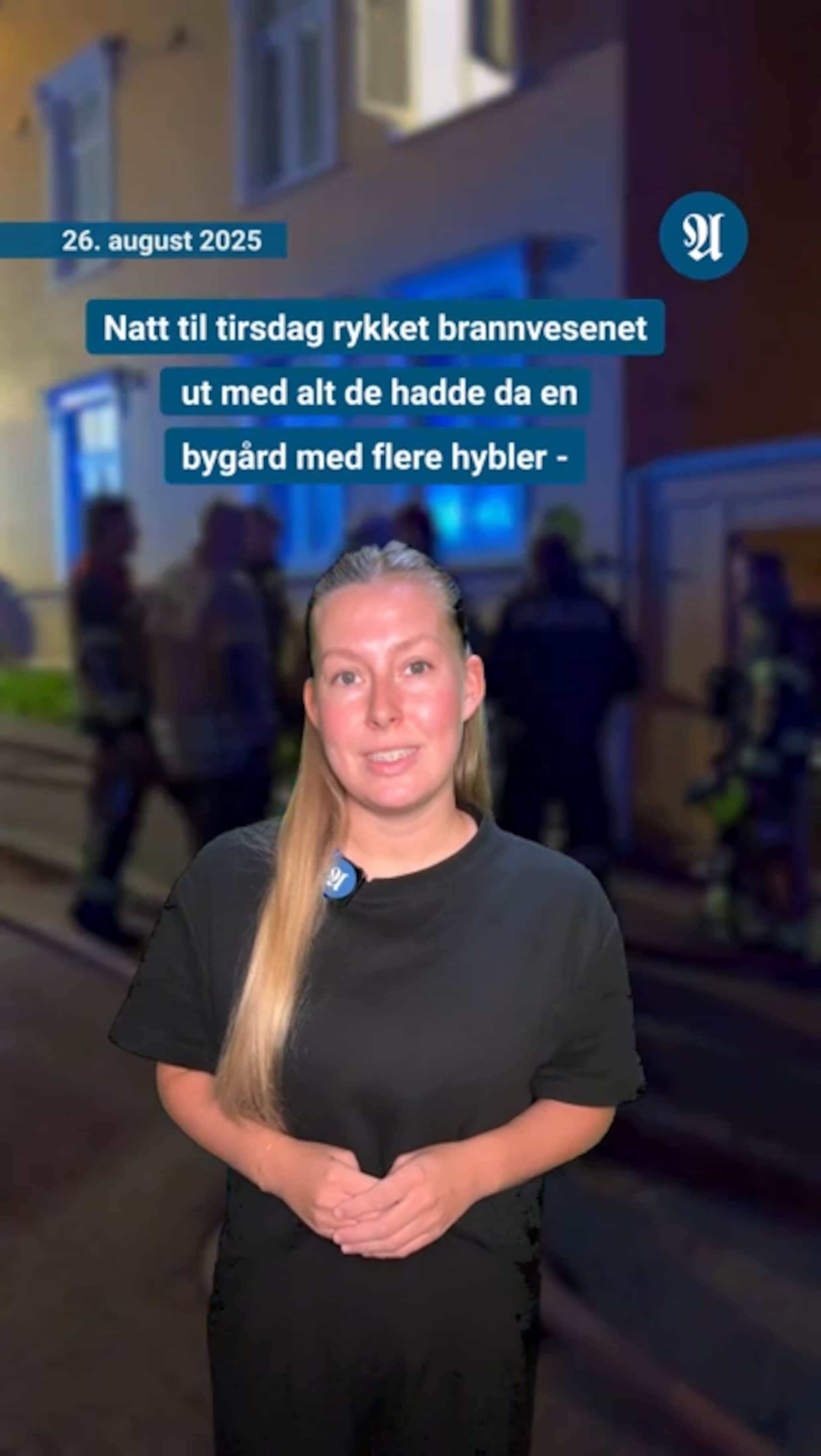 - Måtte evakuere via stige
