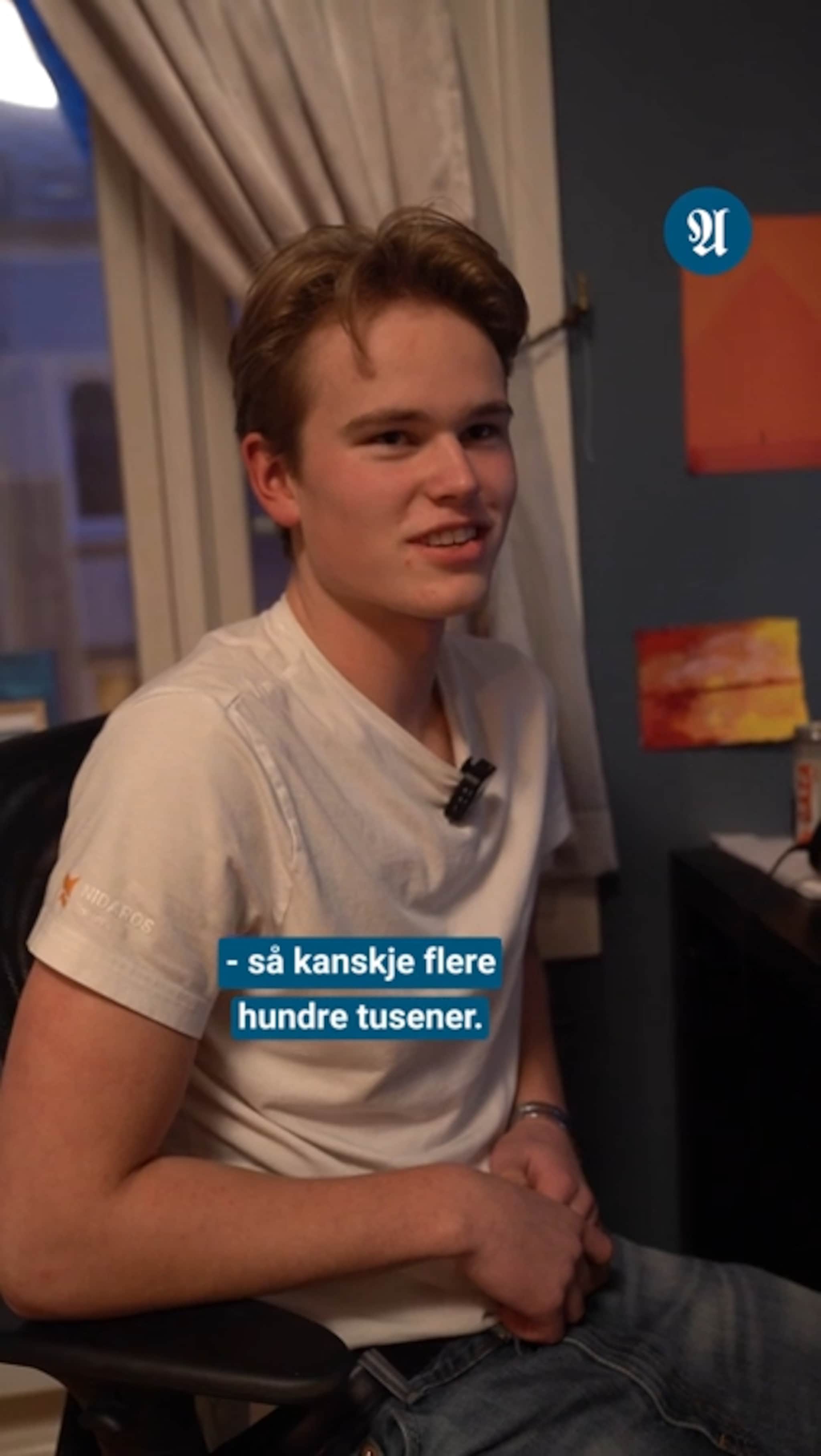 Johannes (17) har hendene fulle – og elsker det