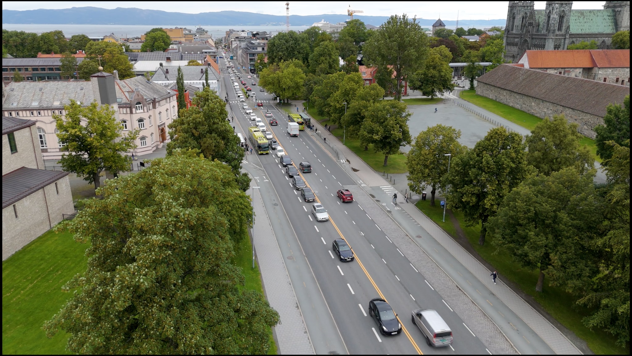 Opptak: Rushtrafikken i Trondheim