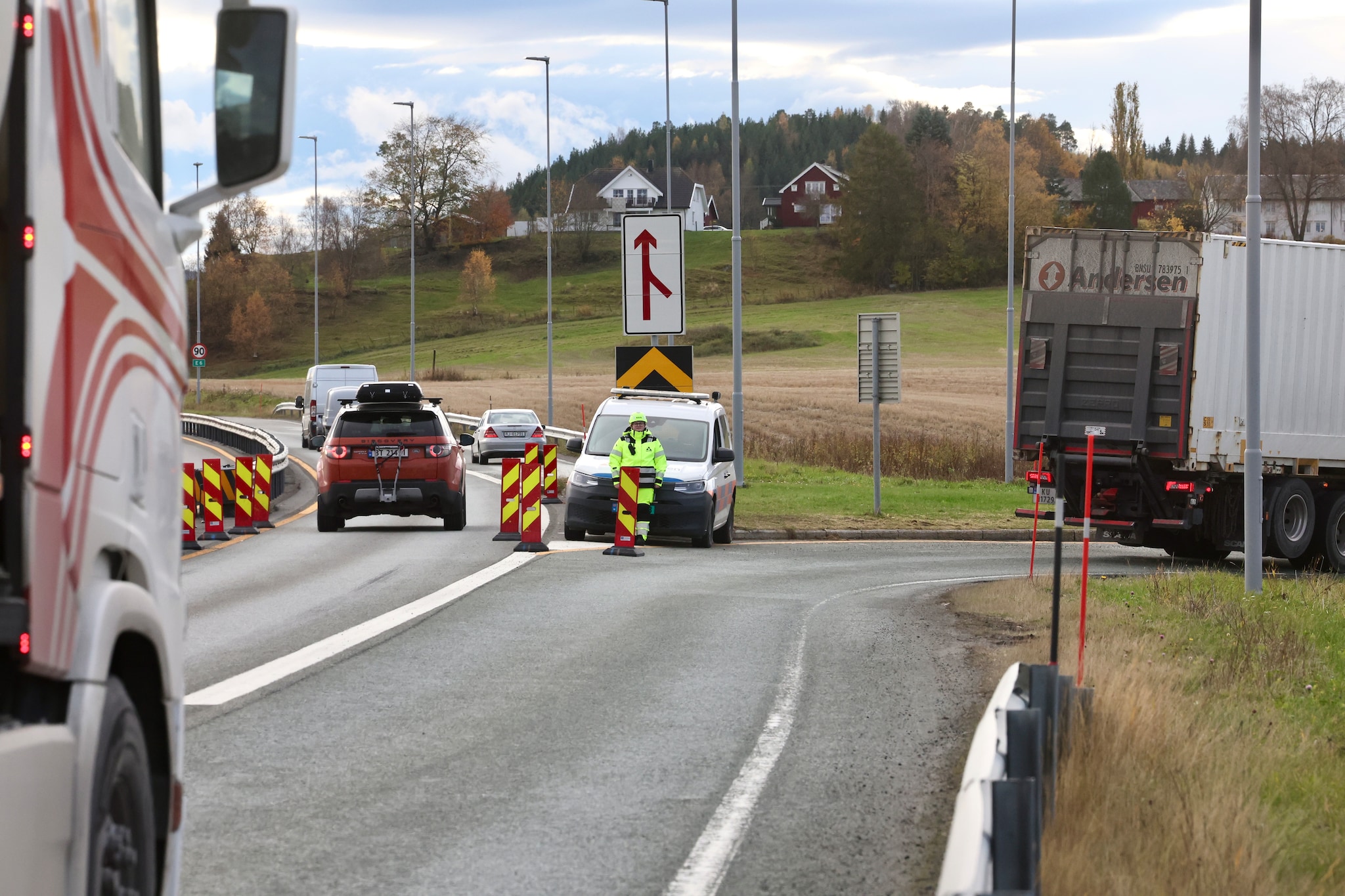 Slik er omkjøringen på E6 med lastebil