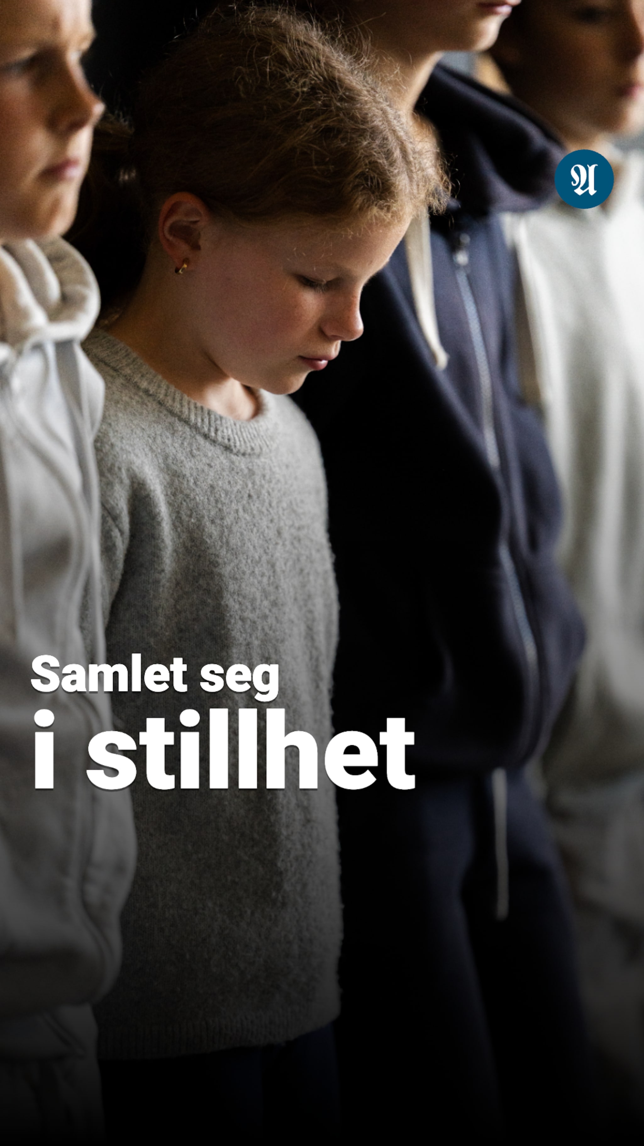Ett minutts stillhet for kong Harald