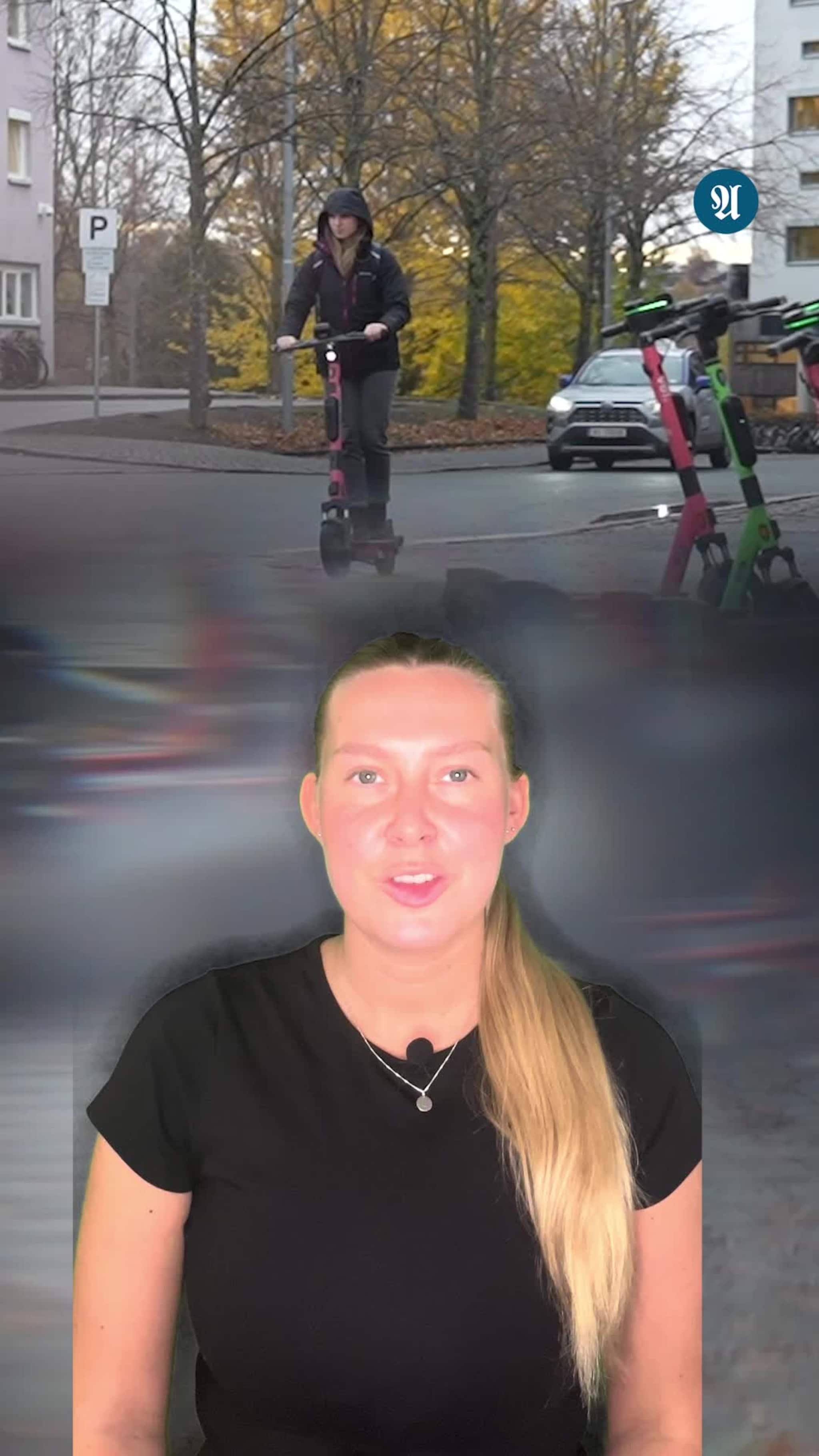 Her «fyllekjører» de på elsparkesykkel