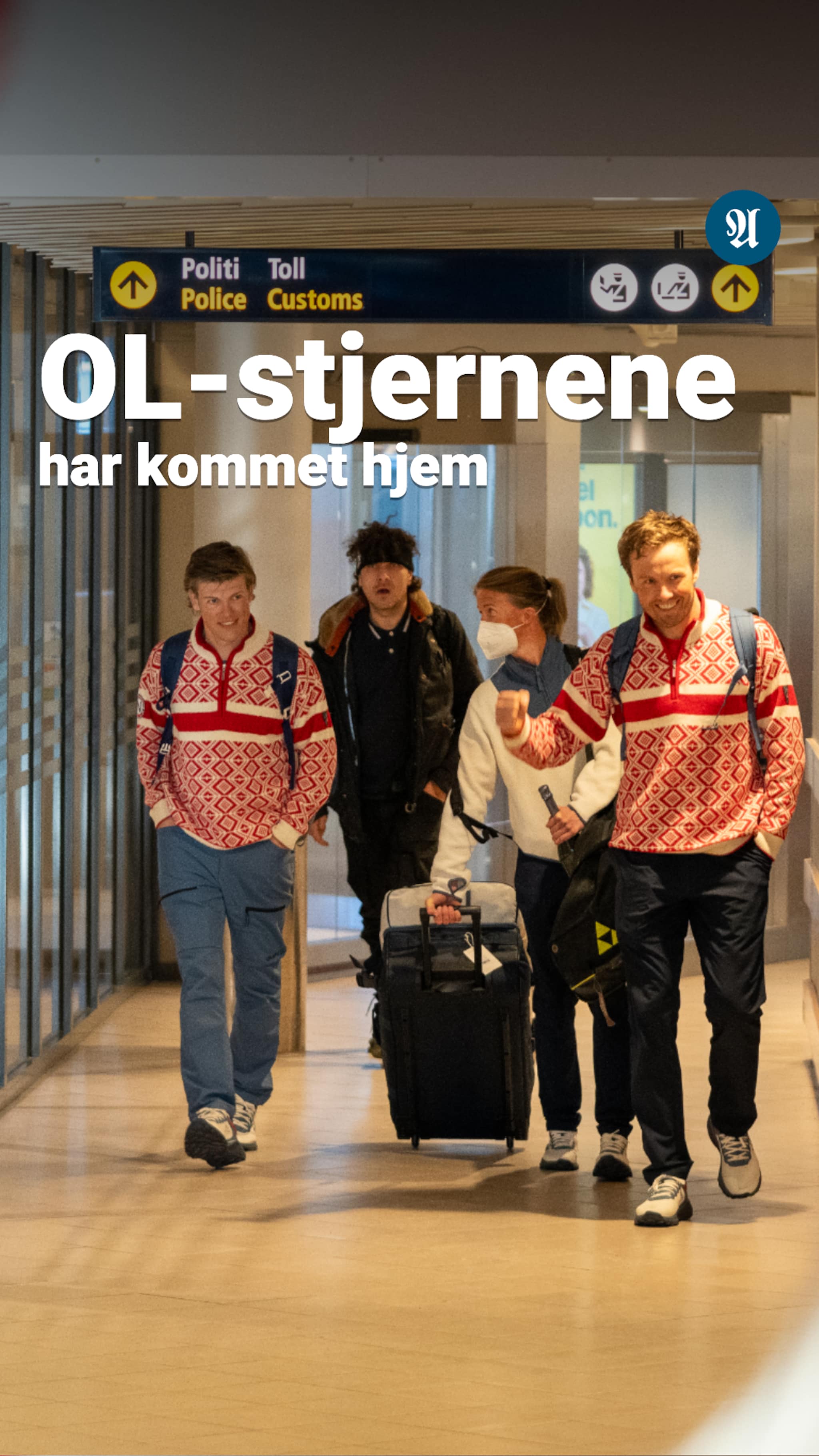 Her blir skistjernene hyllet av fansen