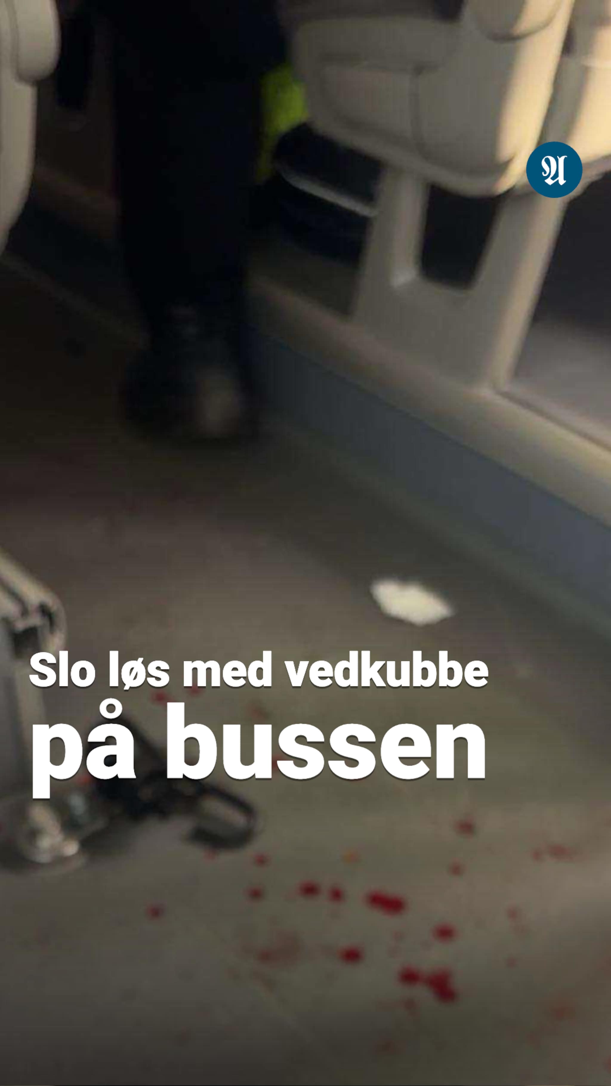 Slo løs med vedkubbe på bussen