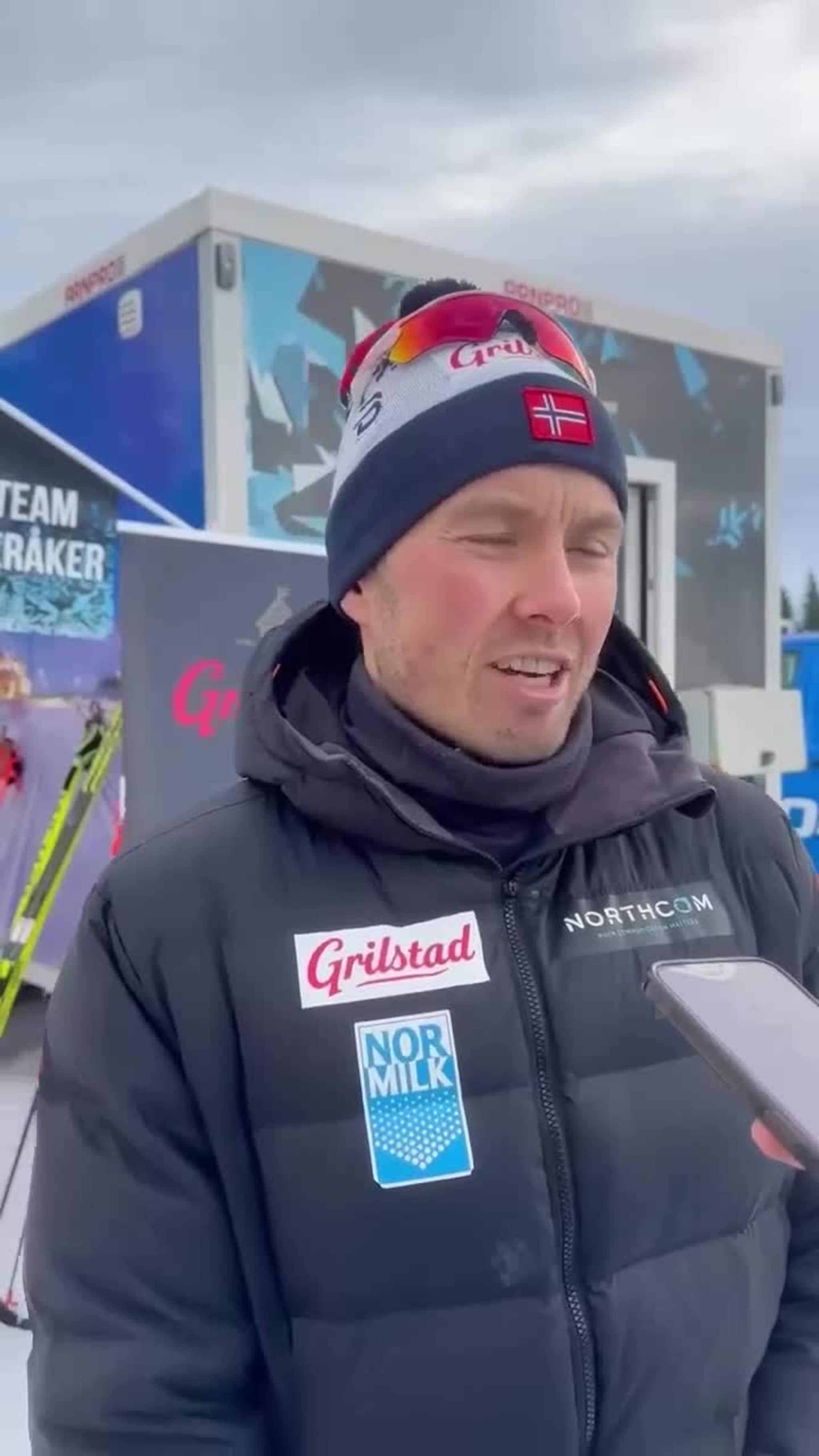 Emil Iversen før NM på Gåsbu