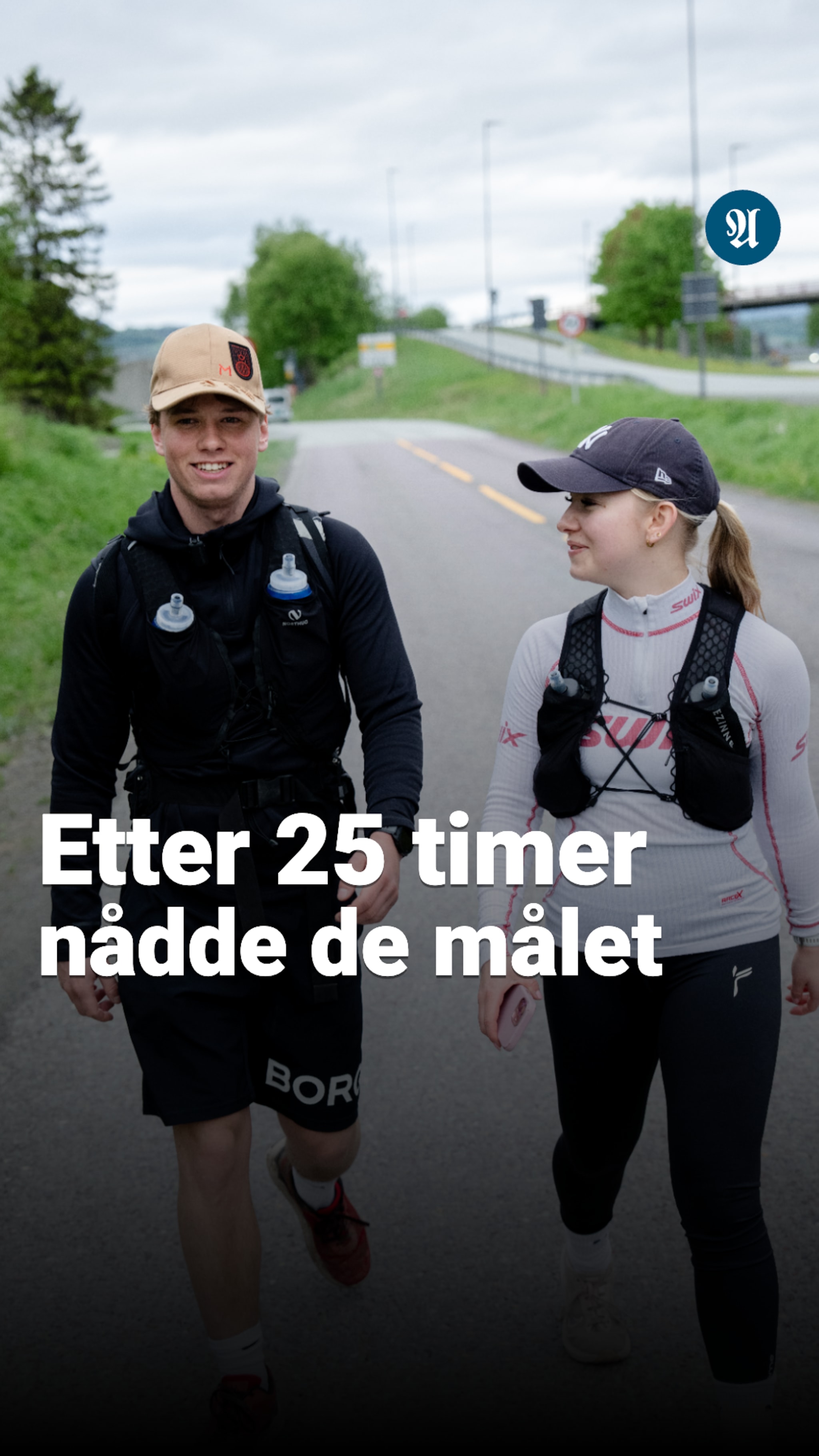 Etter 25 timer nådde de målet på trønderske veier