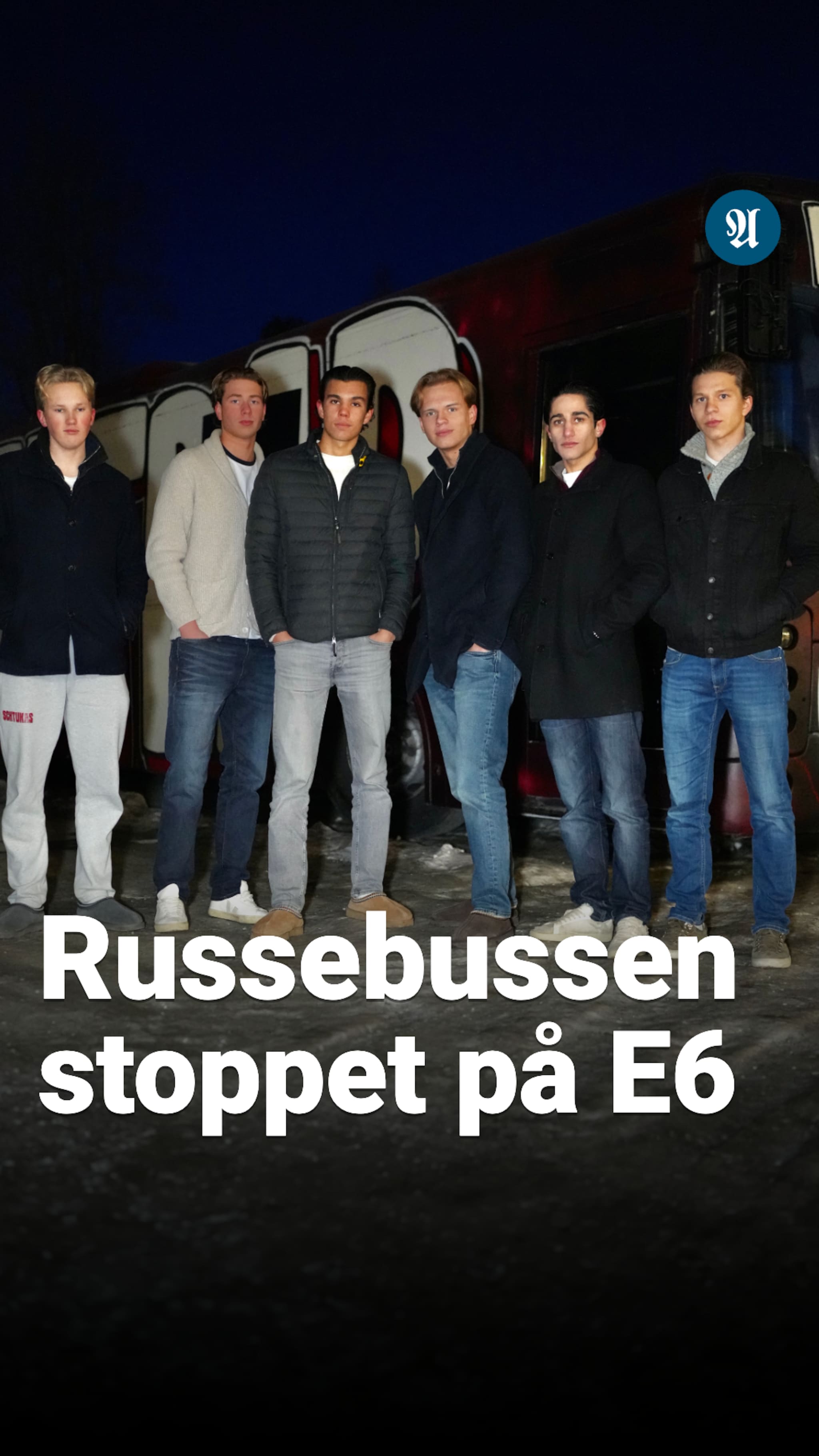 Russebussen stoppet på E6