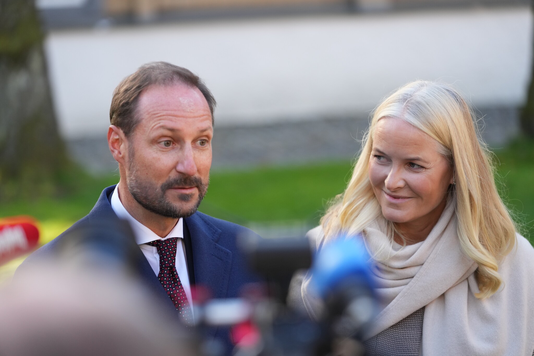 Pressetreff med kronprinsparet i Stiftsgården