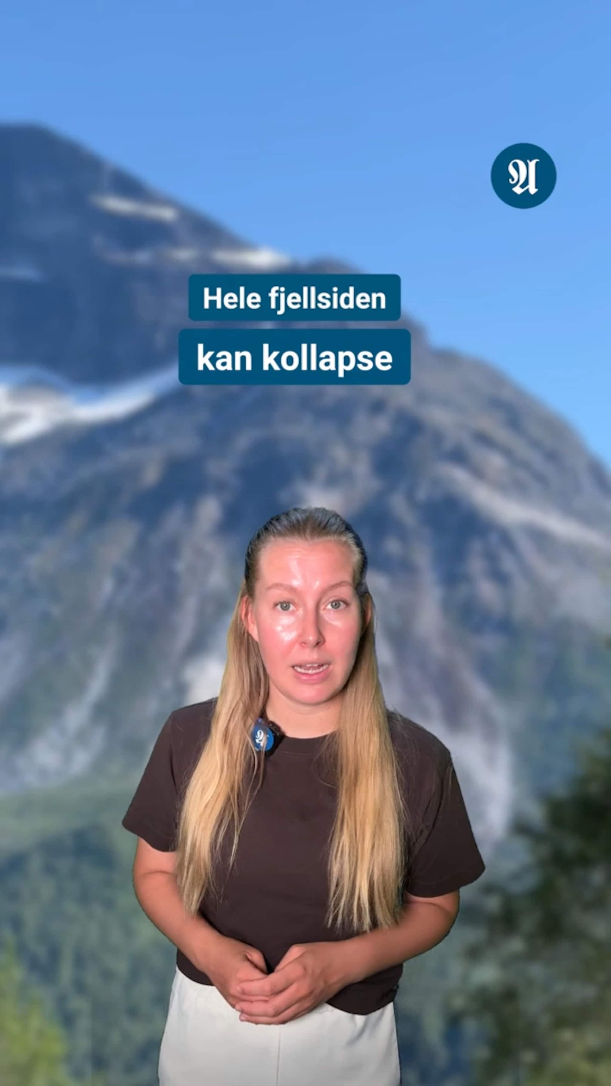 Fjellside kan kollapse
