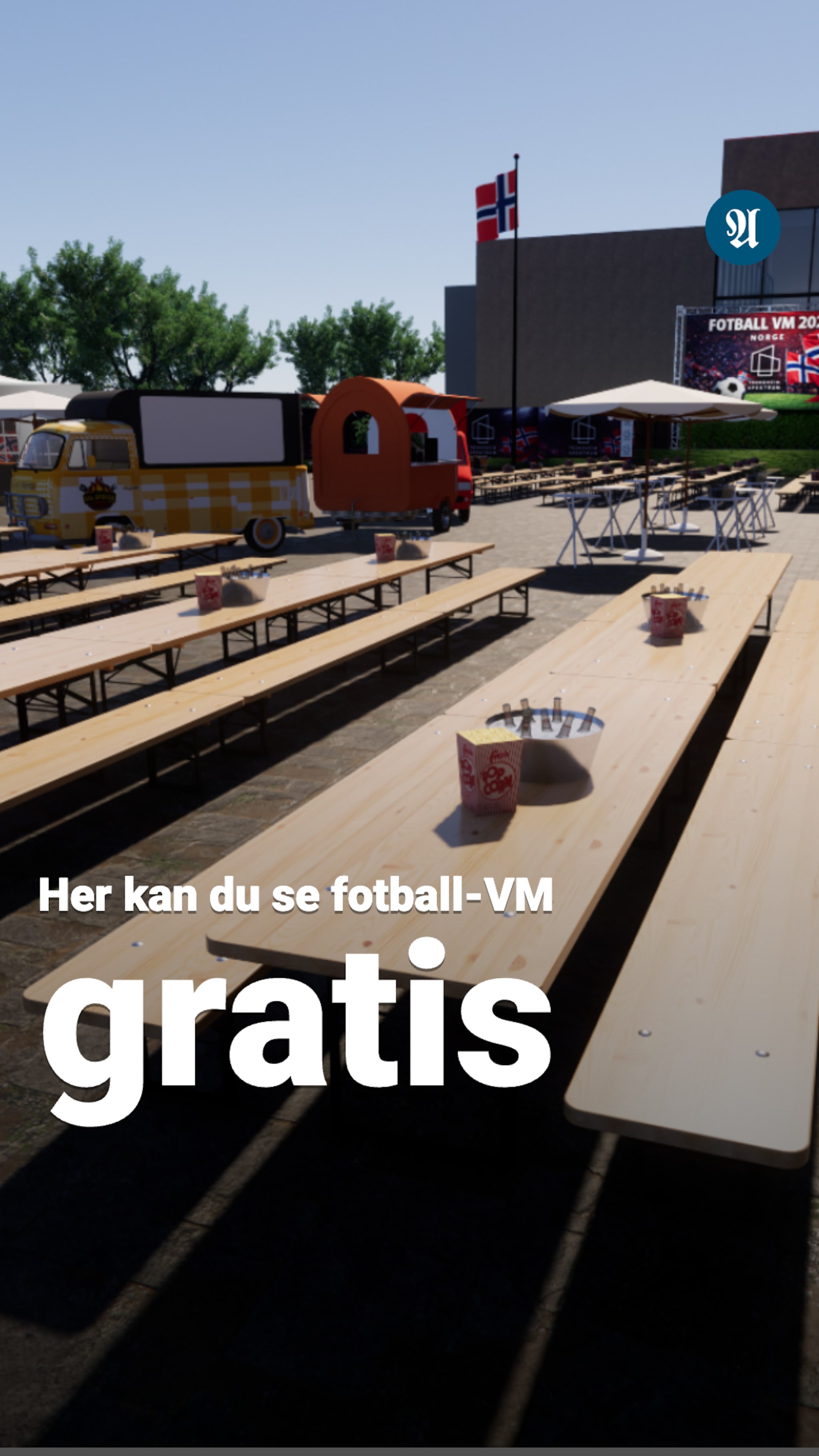 Her blir det gratis VM-fest i Trondheim