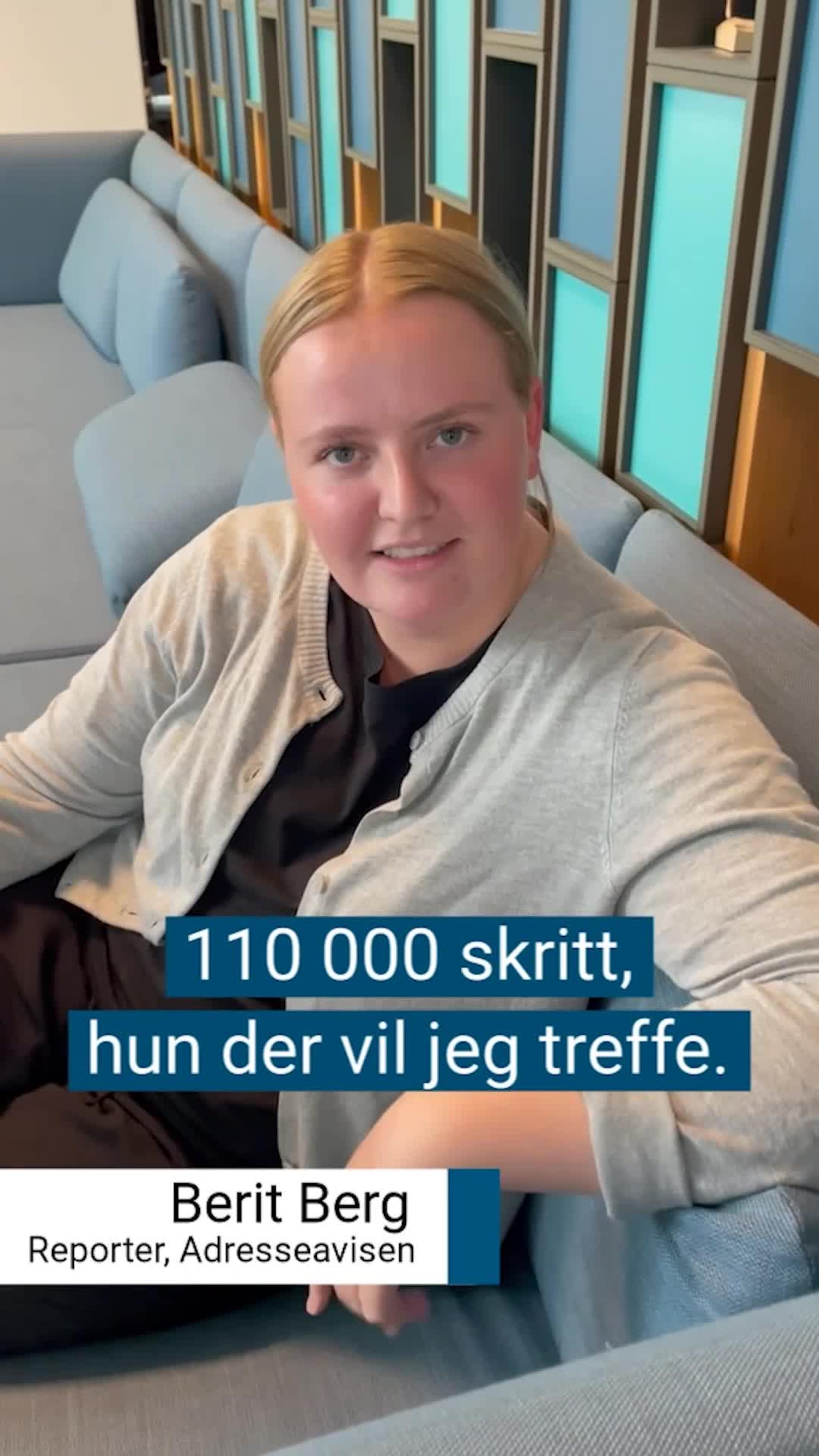 Agnes har gått 110 000 skritt