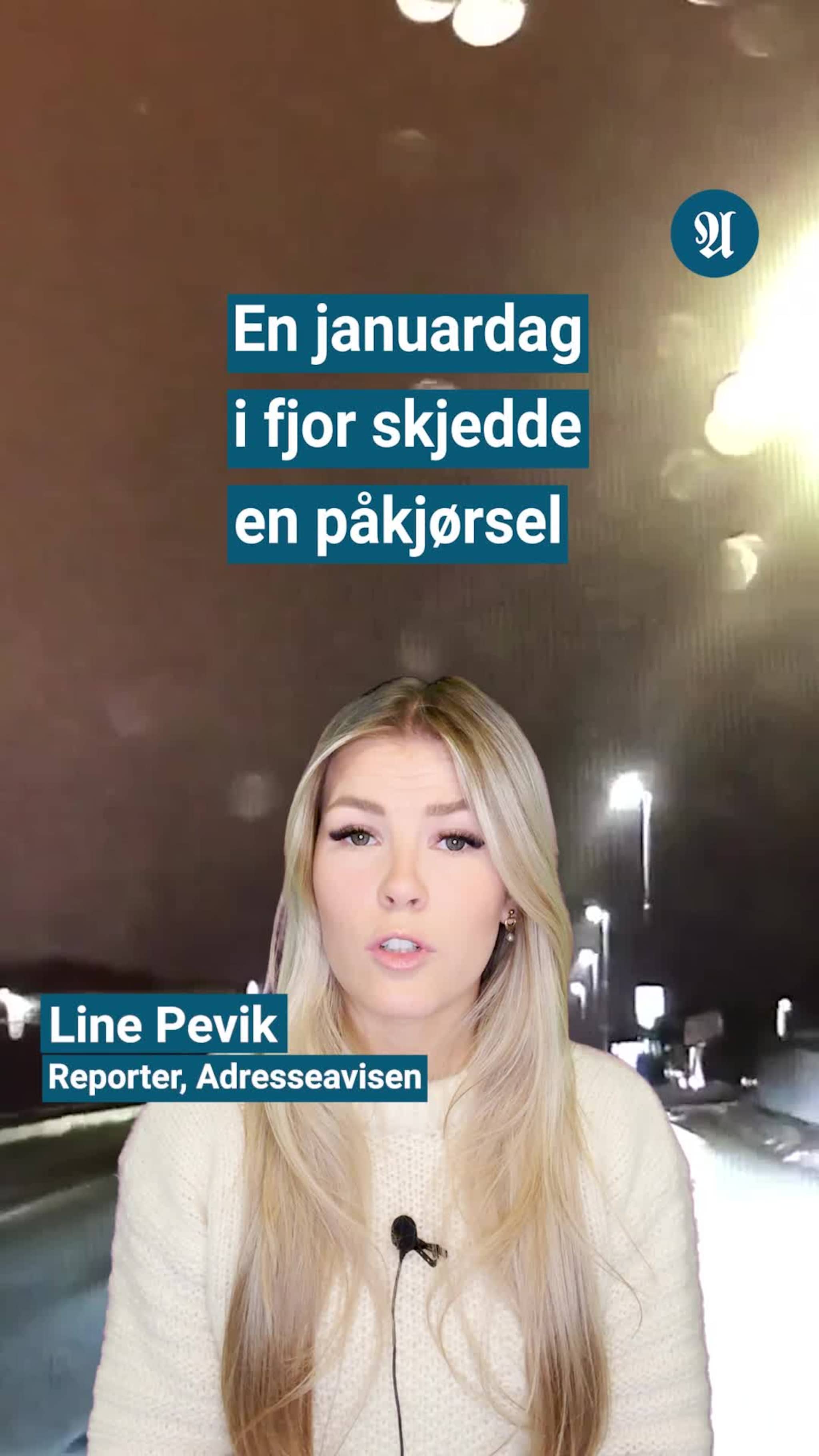 Hun så en svart skygge. Deretter smalt det