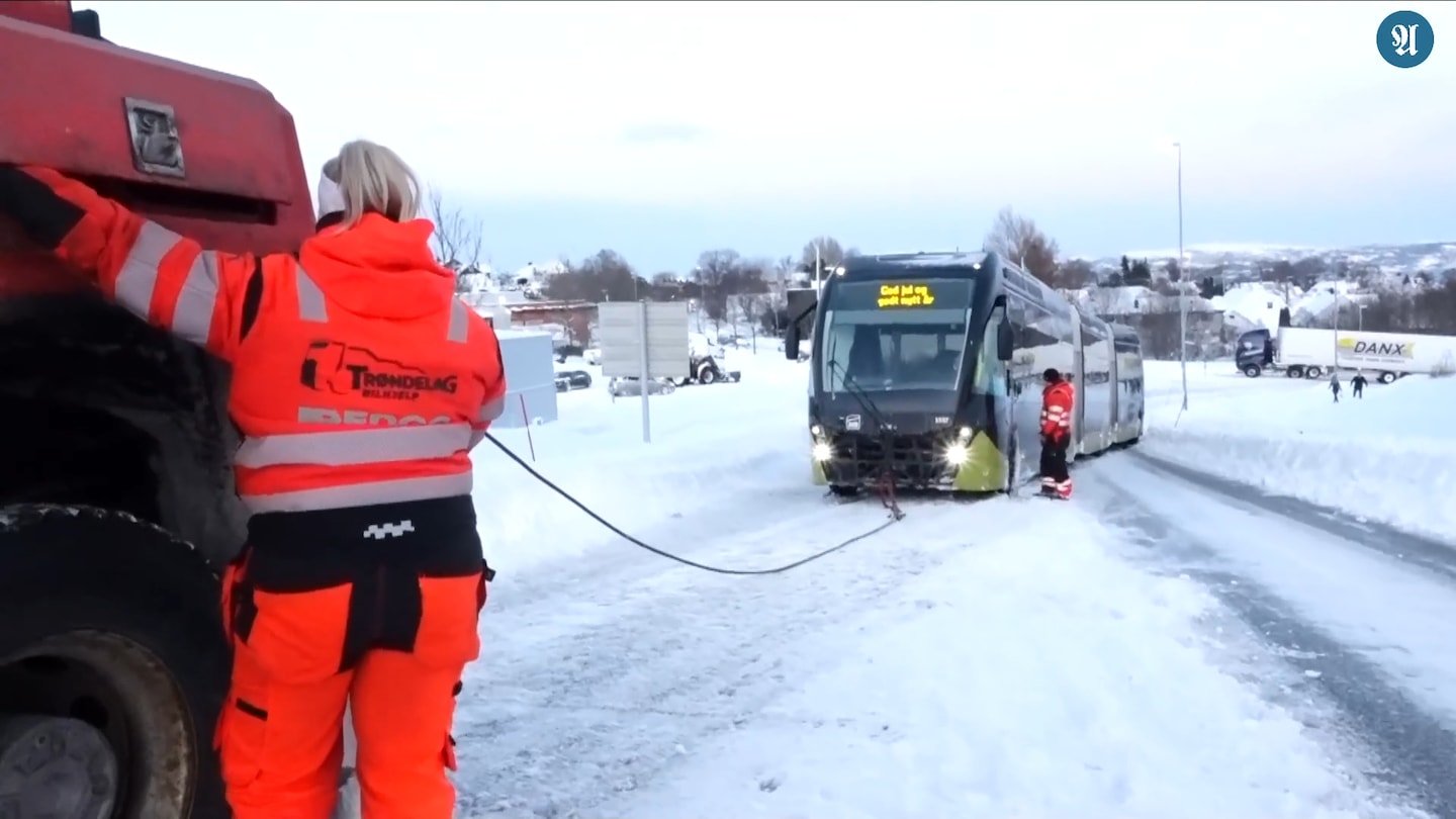 Snøkaoset i Trondheim