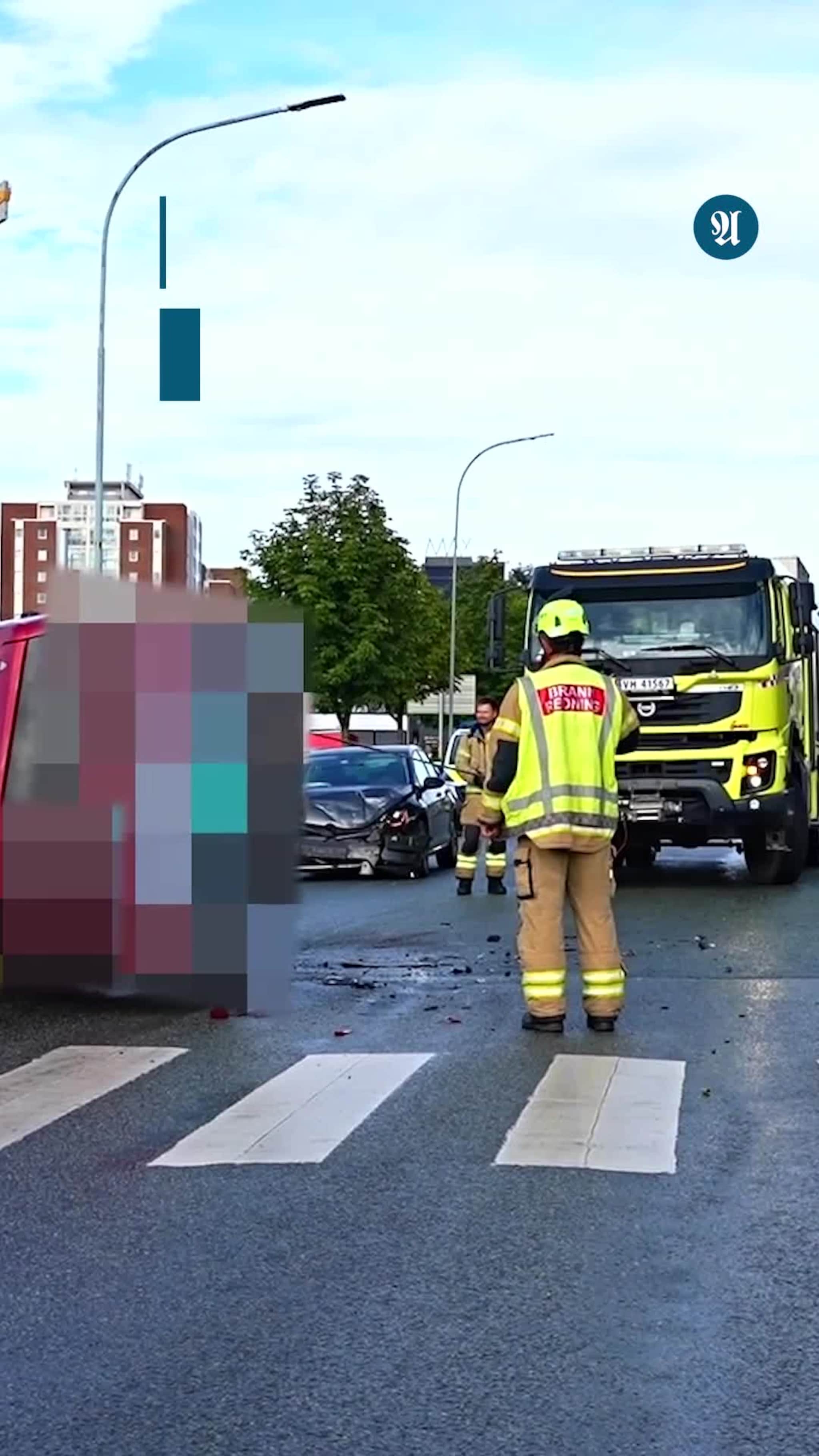Måtte vise bort 13 personer fra ulykkessted