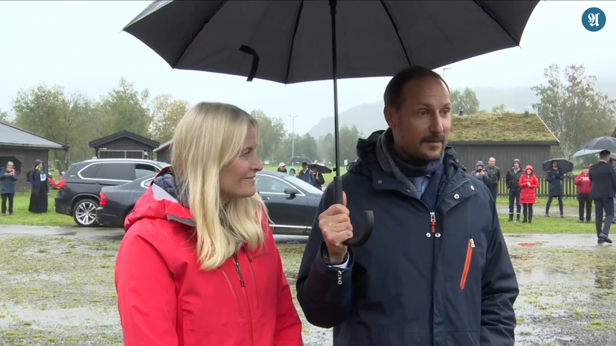 Opptak fra Selbu: Pressetreff med kronprinsparet